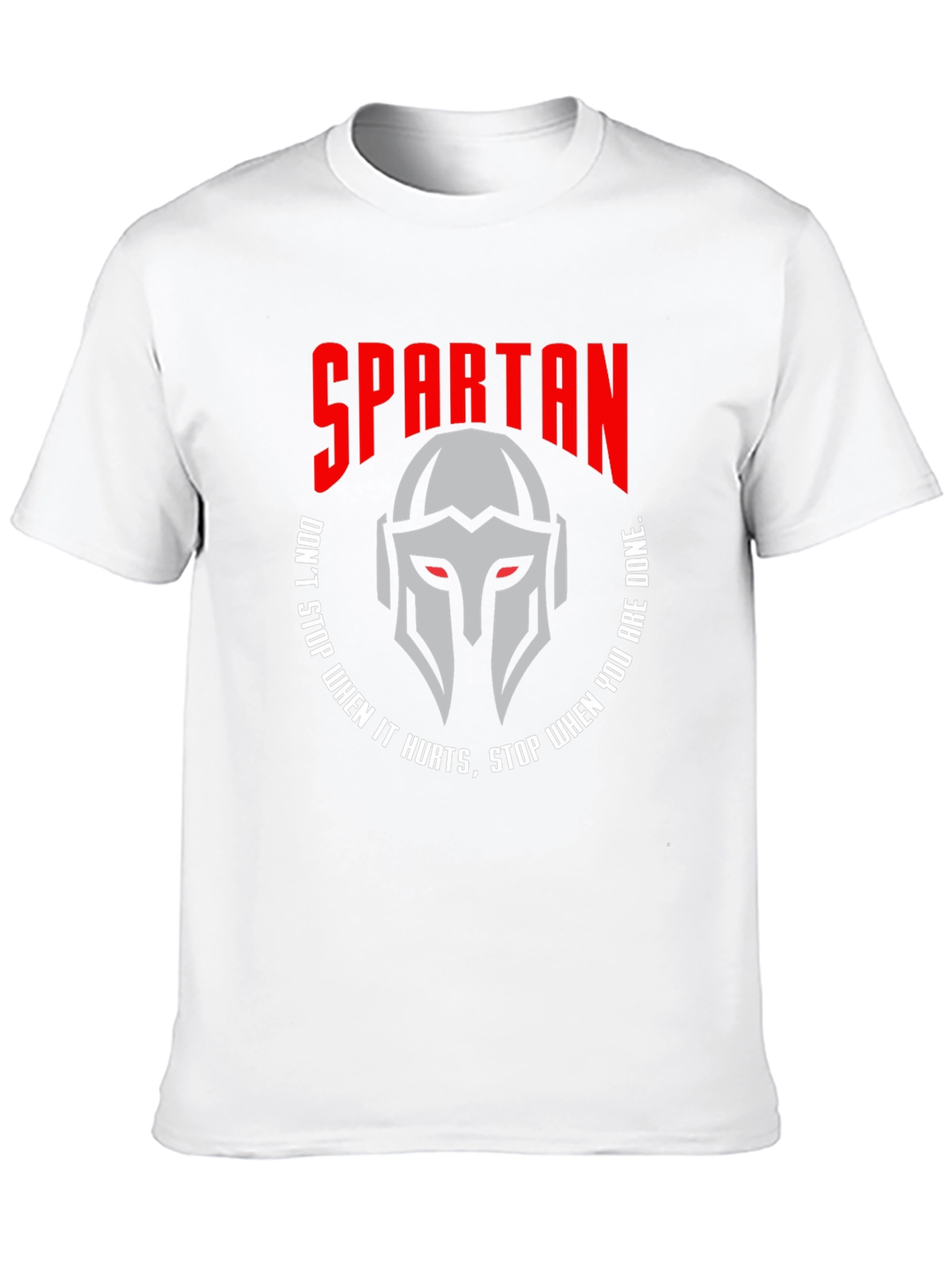 Spartan Helmet Graphic T-Shirt - Motivational Design