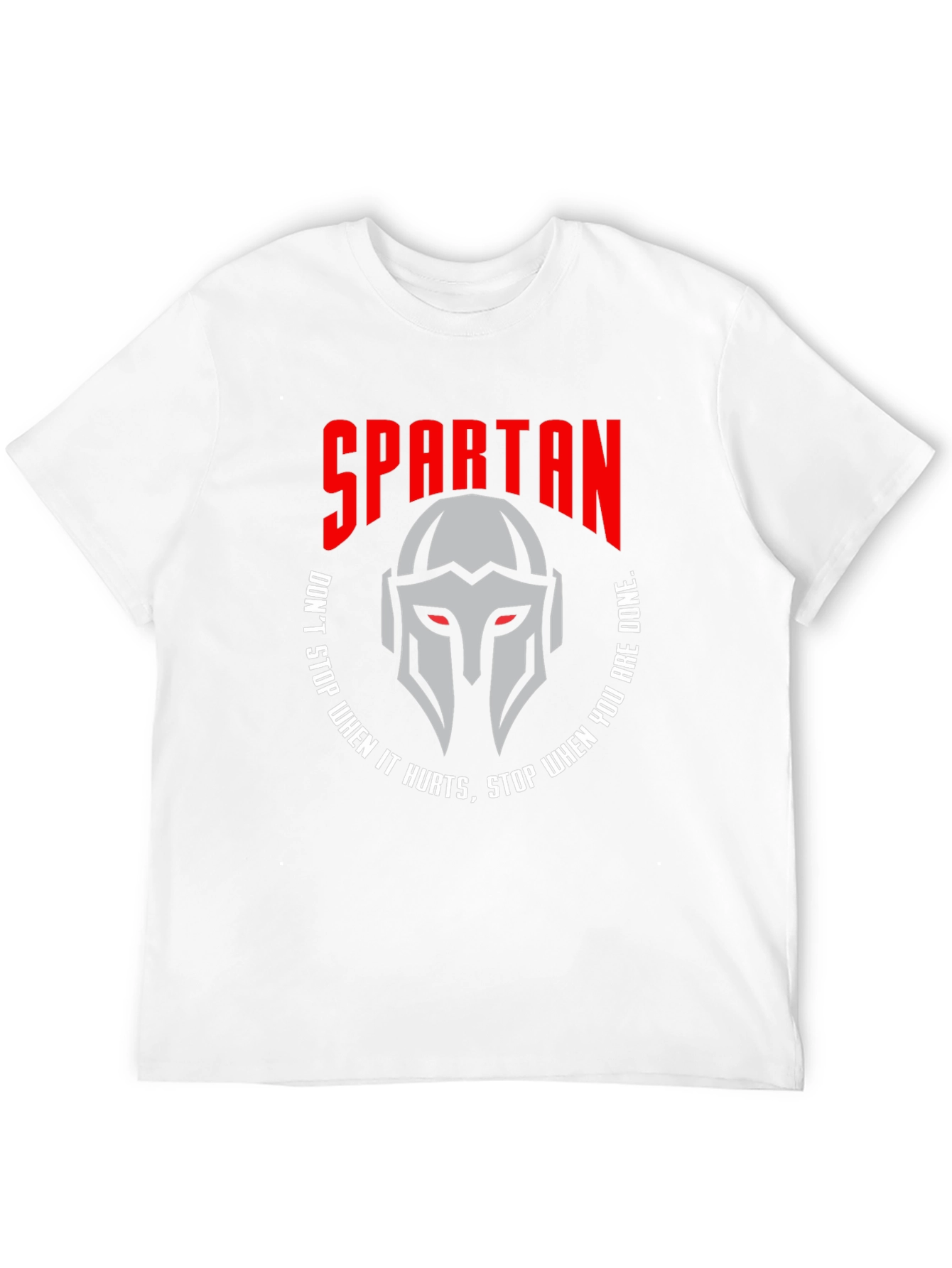 Spartan Helmet Graphic T-Shirt - Motivational Design