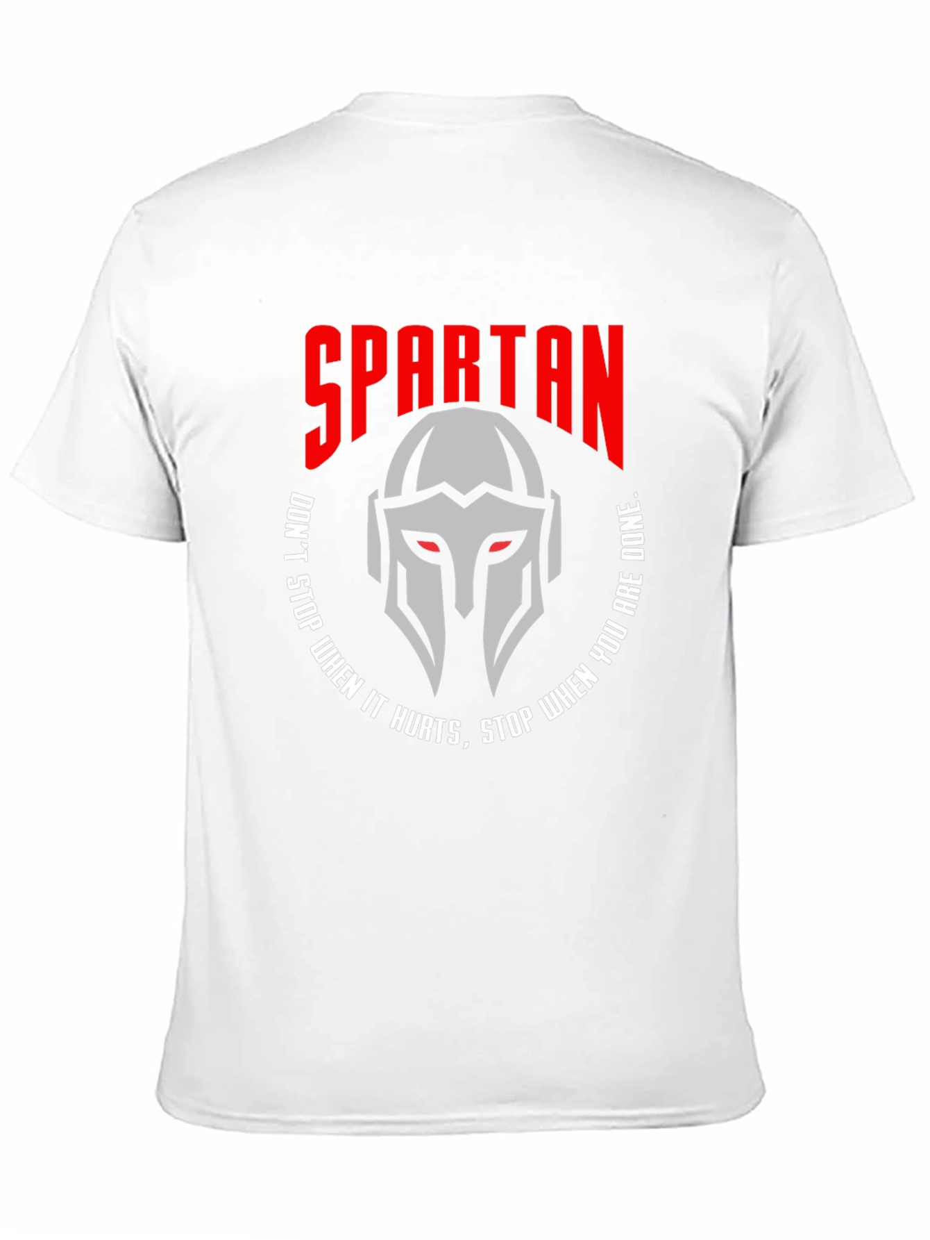 Spartan Helmet Graphic T-Shirt - Motivational Design