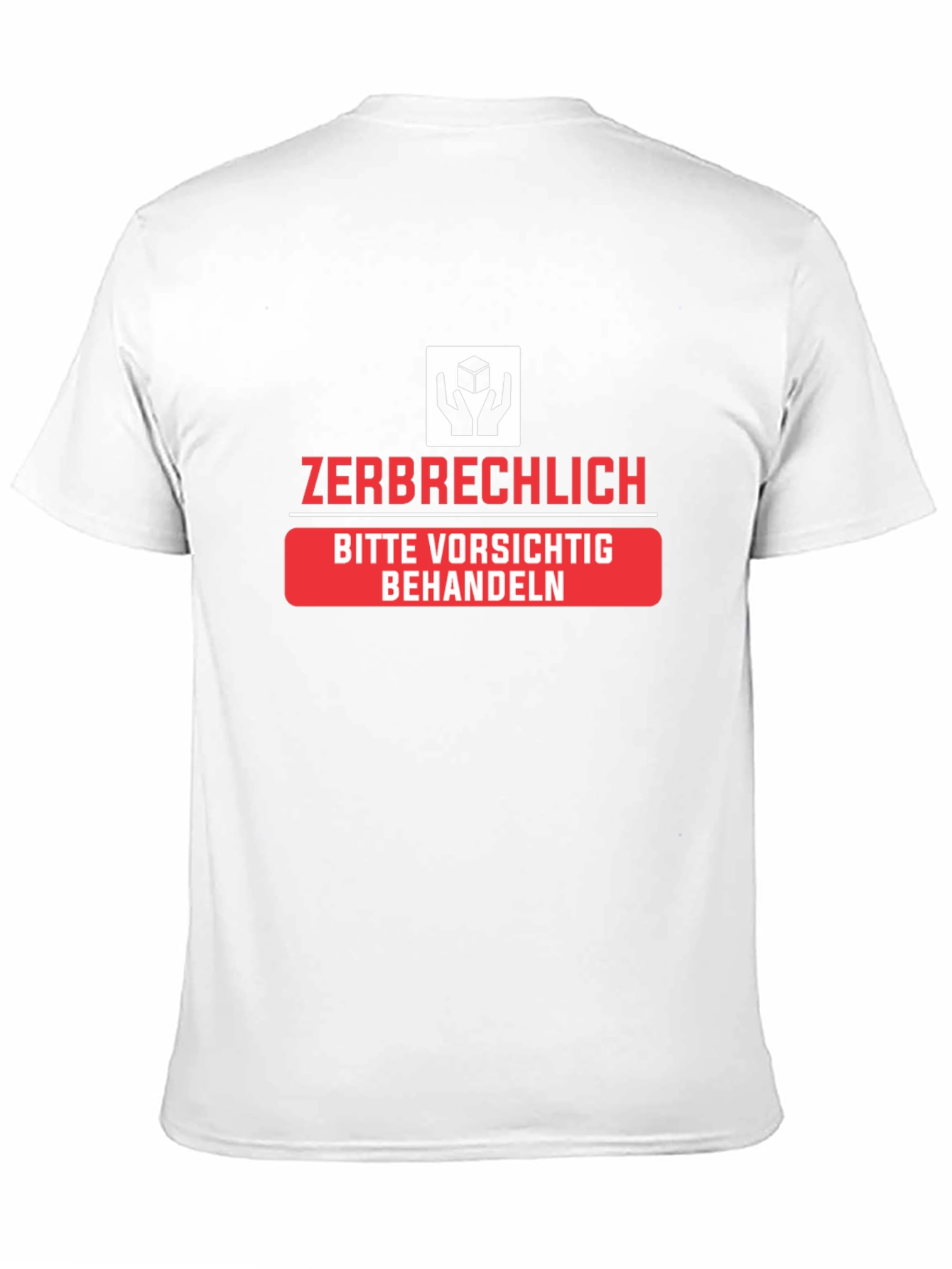Zerbrechlich Handle with Care Black T-Shirt