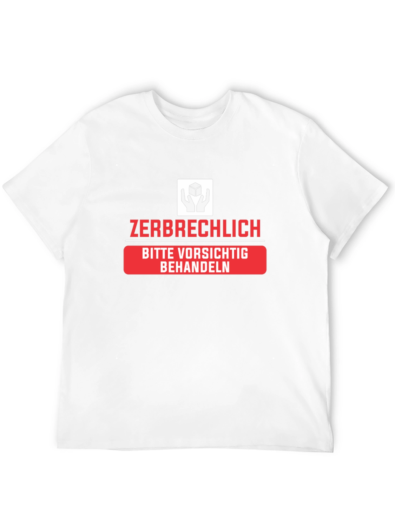 Zerbrechlich Handle with Care Black T-Shirt