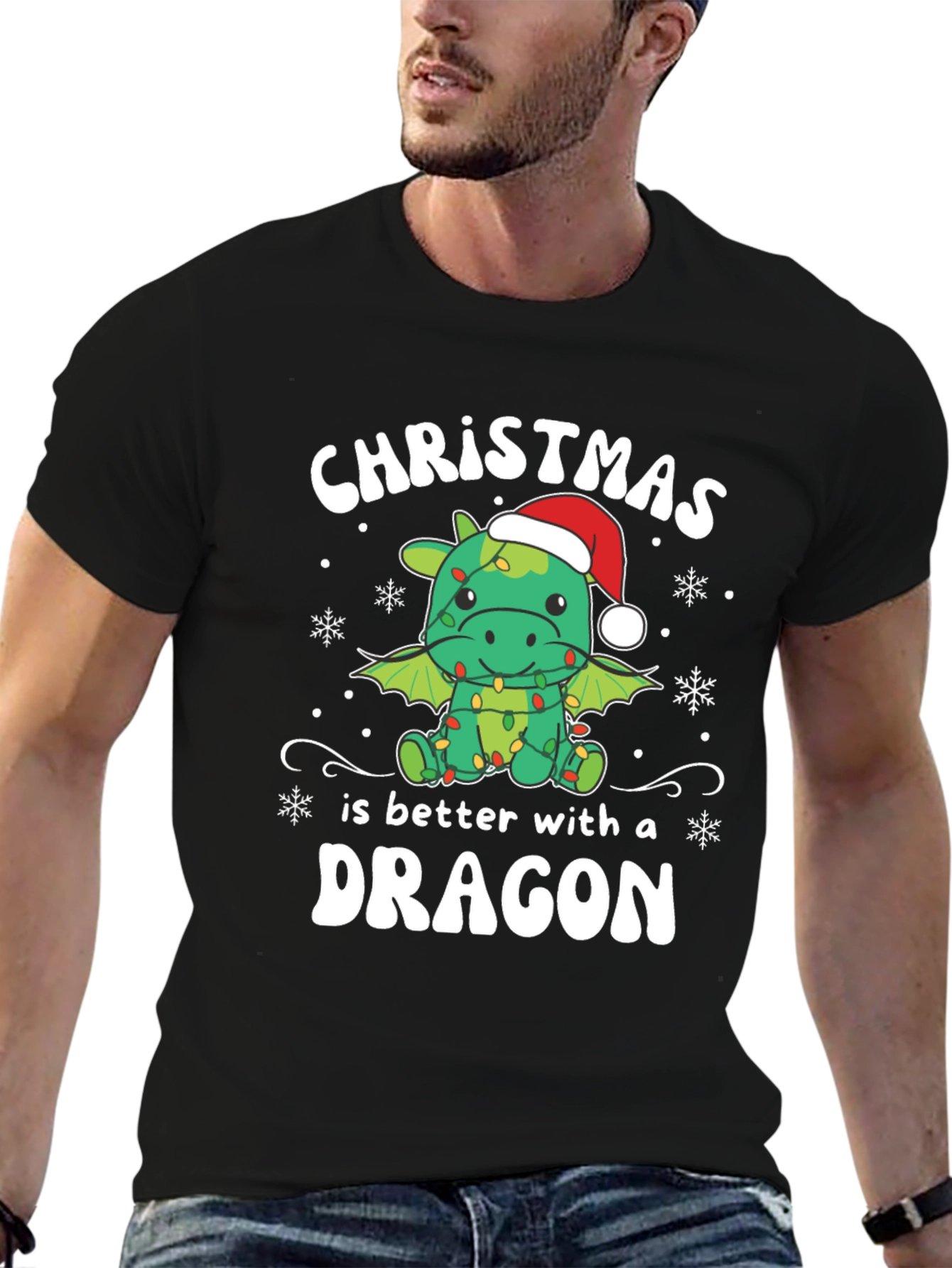 Christmas Dragon Graphic Tee