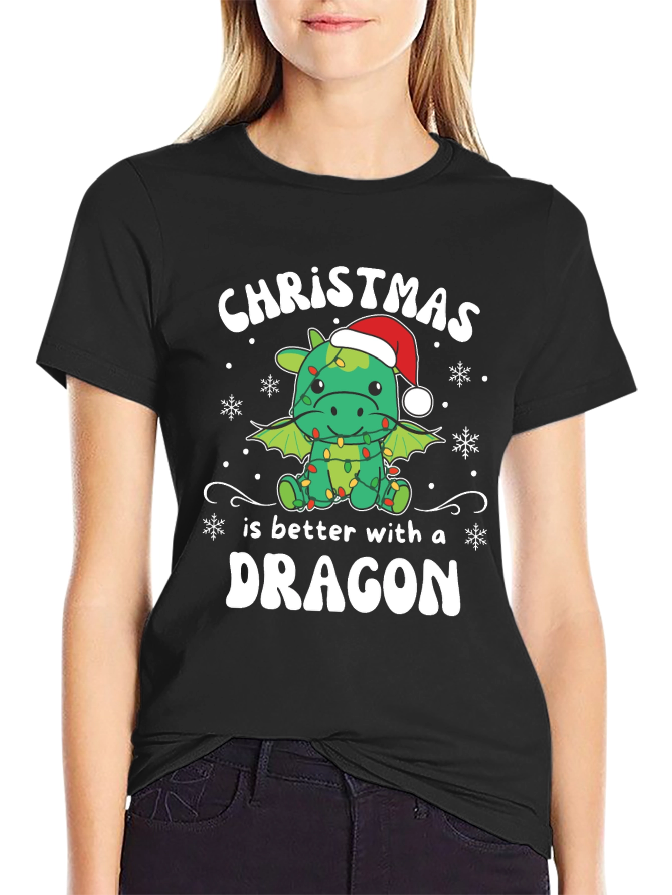 Christmas Dragon Graphic Tee