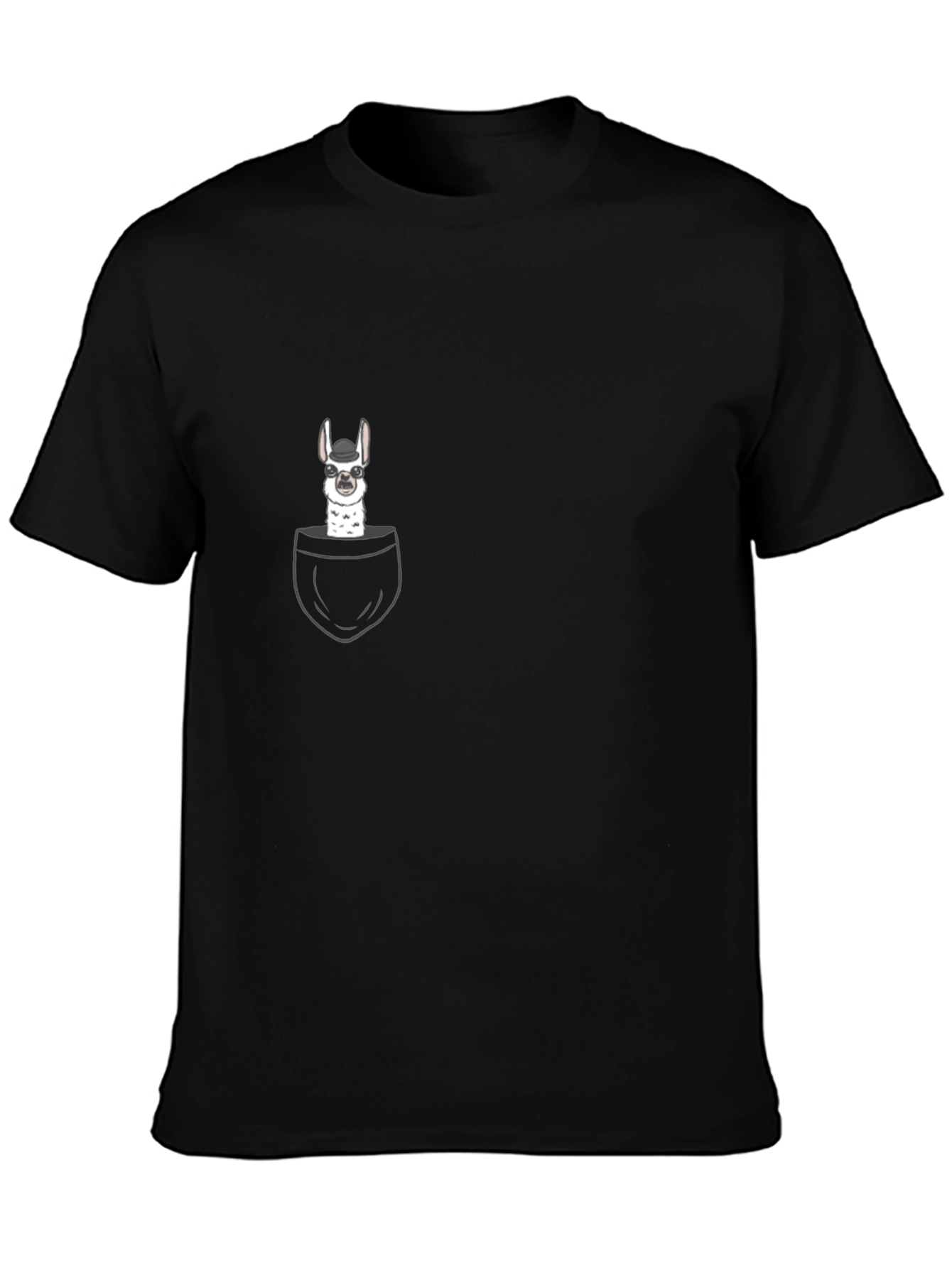 Llama in Pocket Graphic T-Shirt - Quirky Casual Wear
