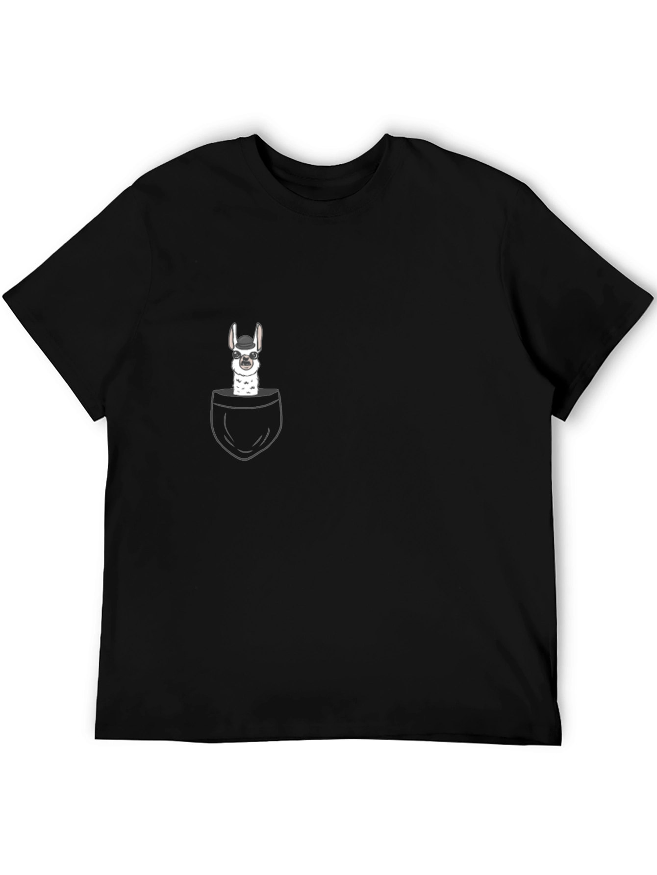 Llama in Pocket Graphic T-Shirt - Quirky Casual Wear