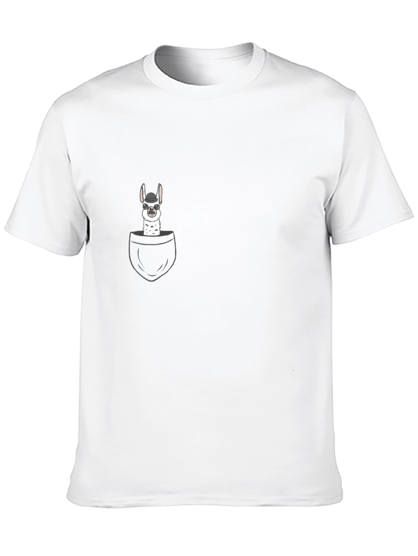 Llama in Pocket Graphic T-Shirt - Quirky Casual Wear