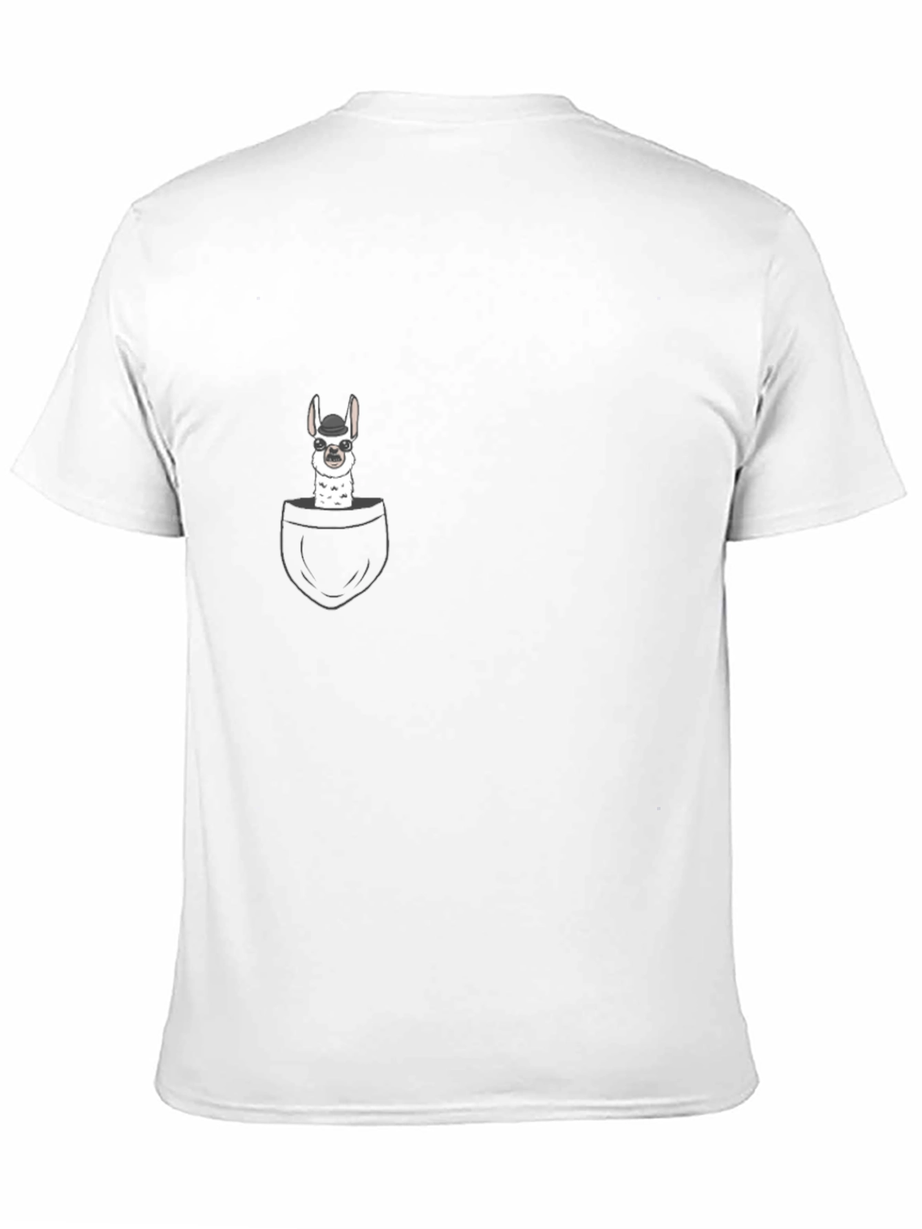 Llama in Pocket Graphic T-Shirt - Quirky Casual Wear