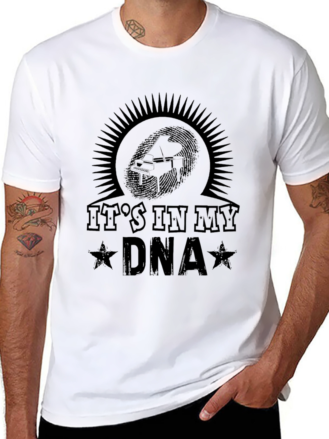 Its In My DNA Piano T-Shirt - Musician Gift