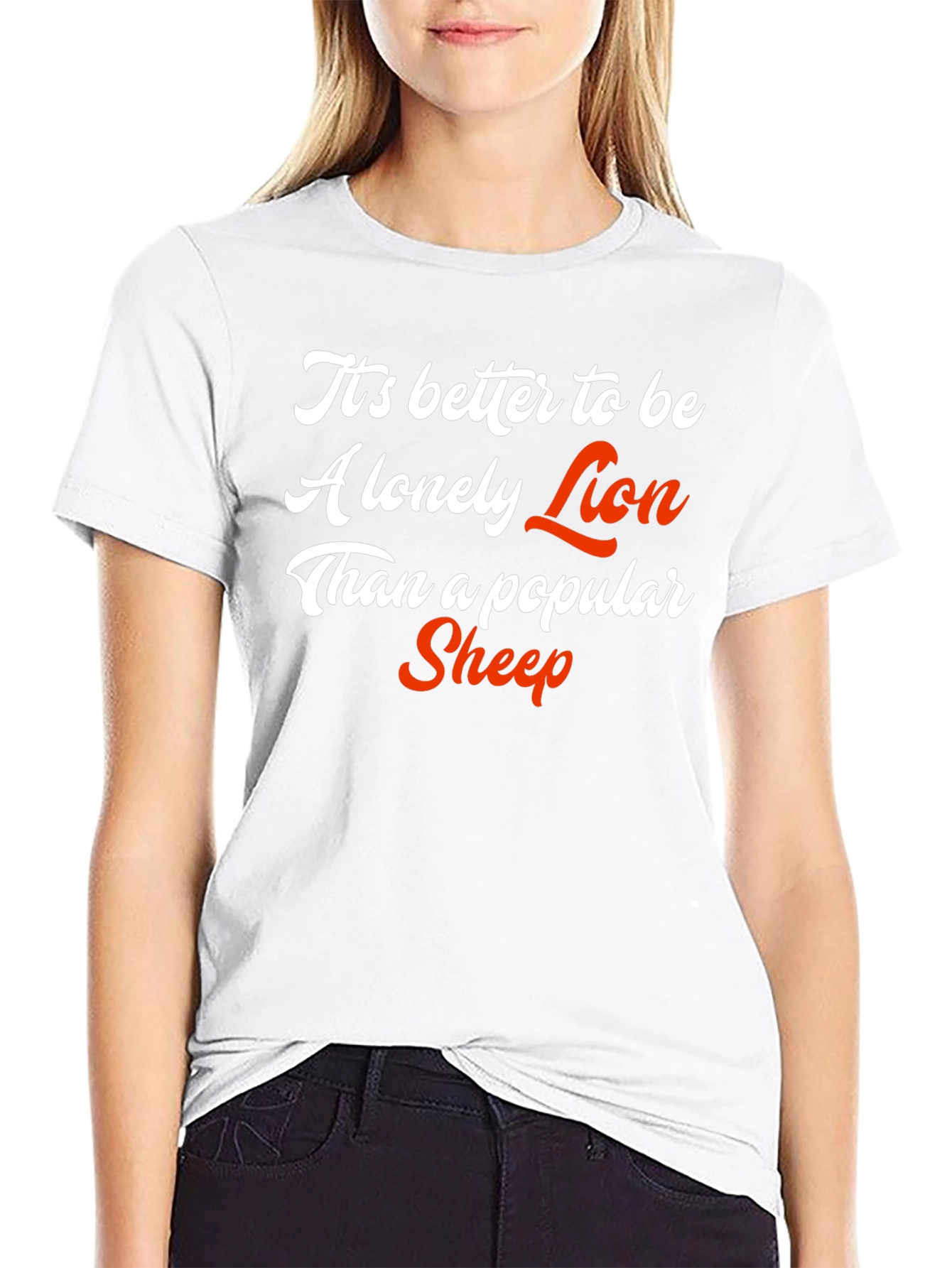 Lonely Lion Popular Sheep Graphic Tee
