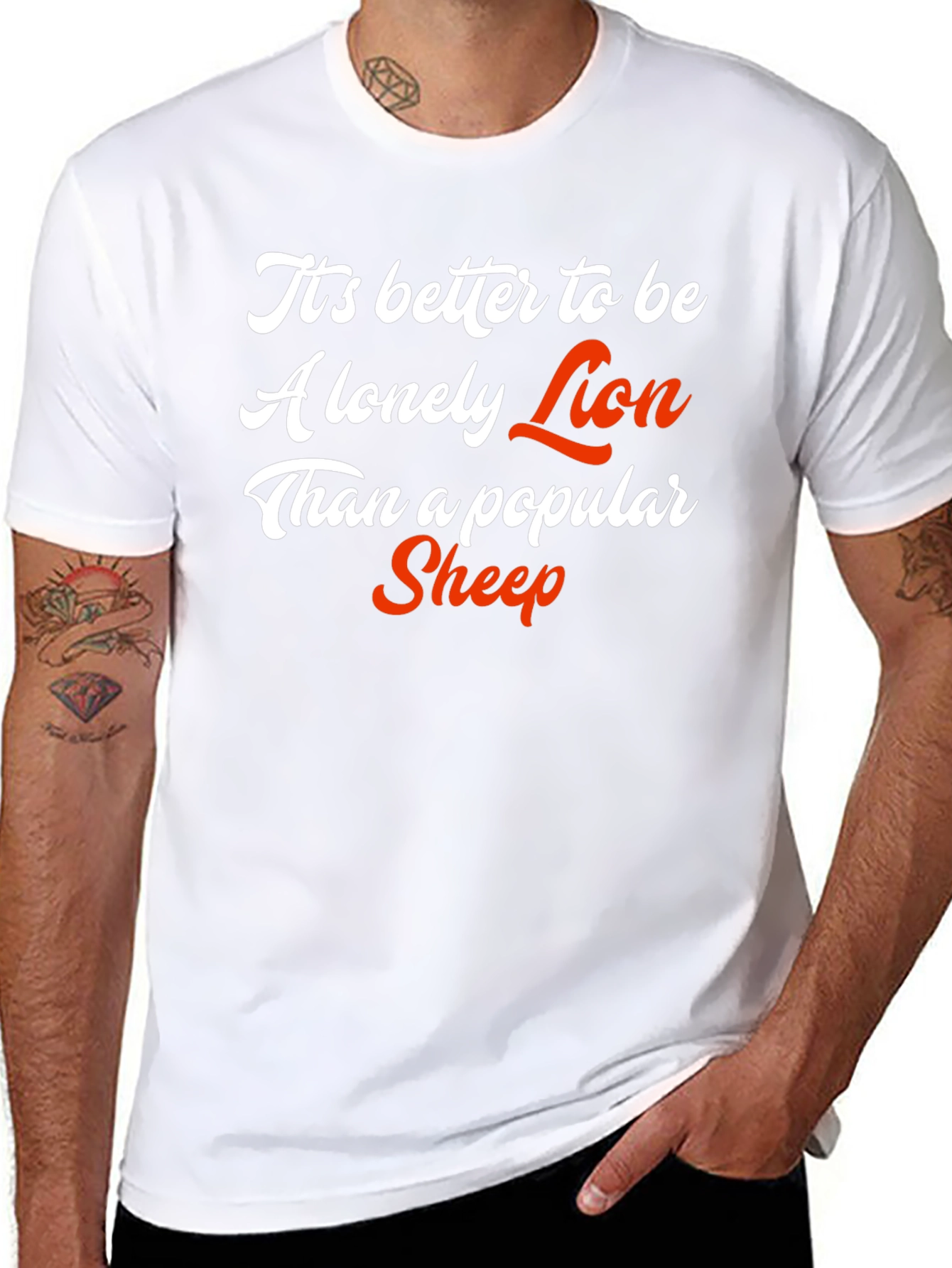 Lonely Lion Popular Sheep Graphic Tee