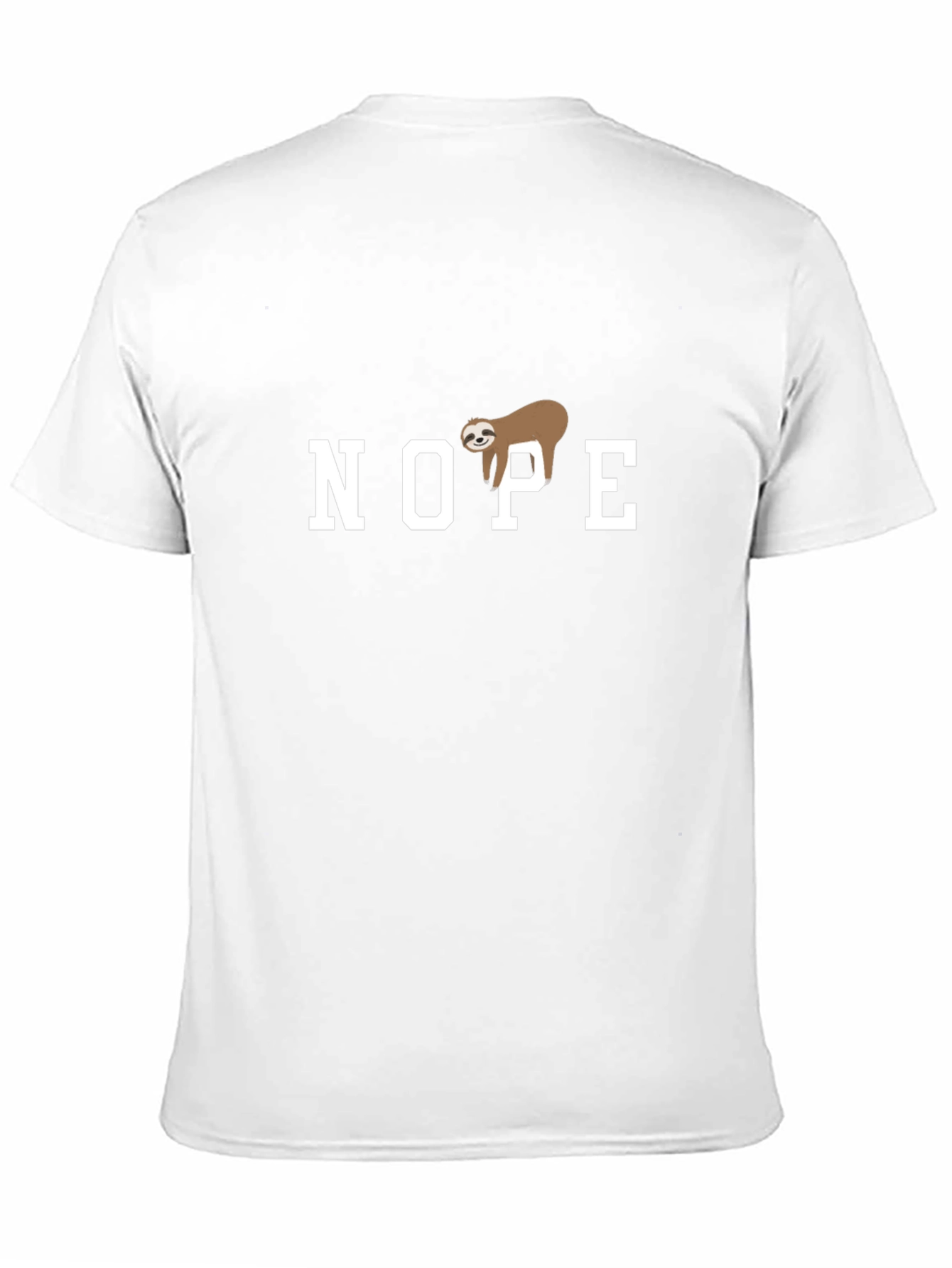 Nope Sloth Graphic T-Shirt - Relaxed Fit