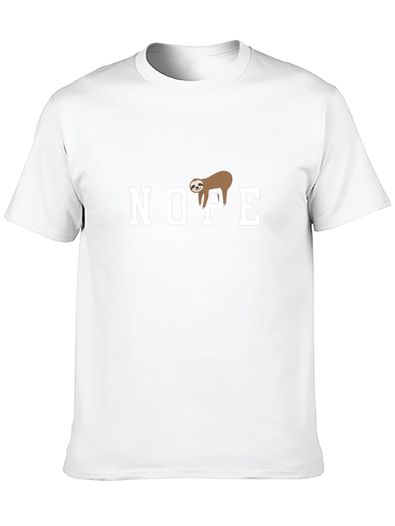 Nope Sloth Graphic T-Shirt - Relaxed Fit
