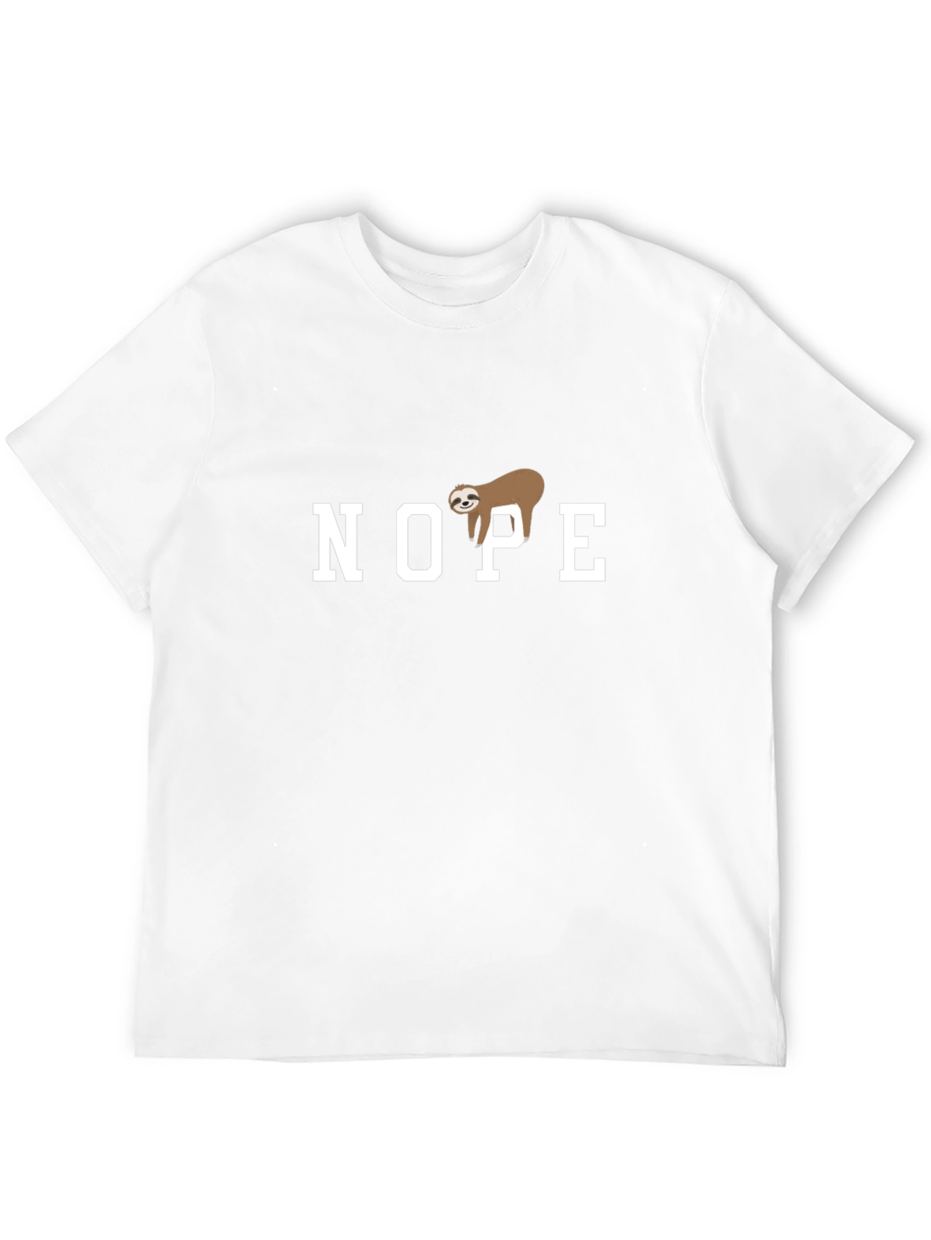 Nope Sloth Graphic T-Shirt - Relaxed Fit