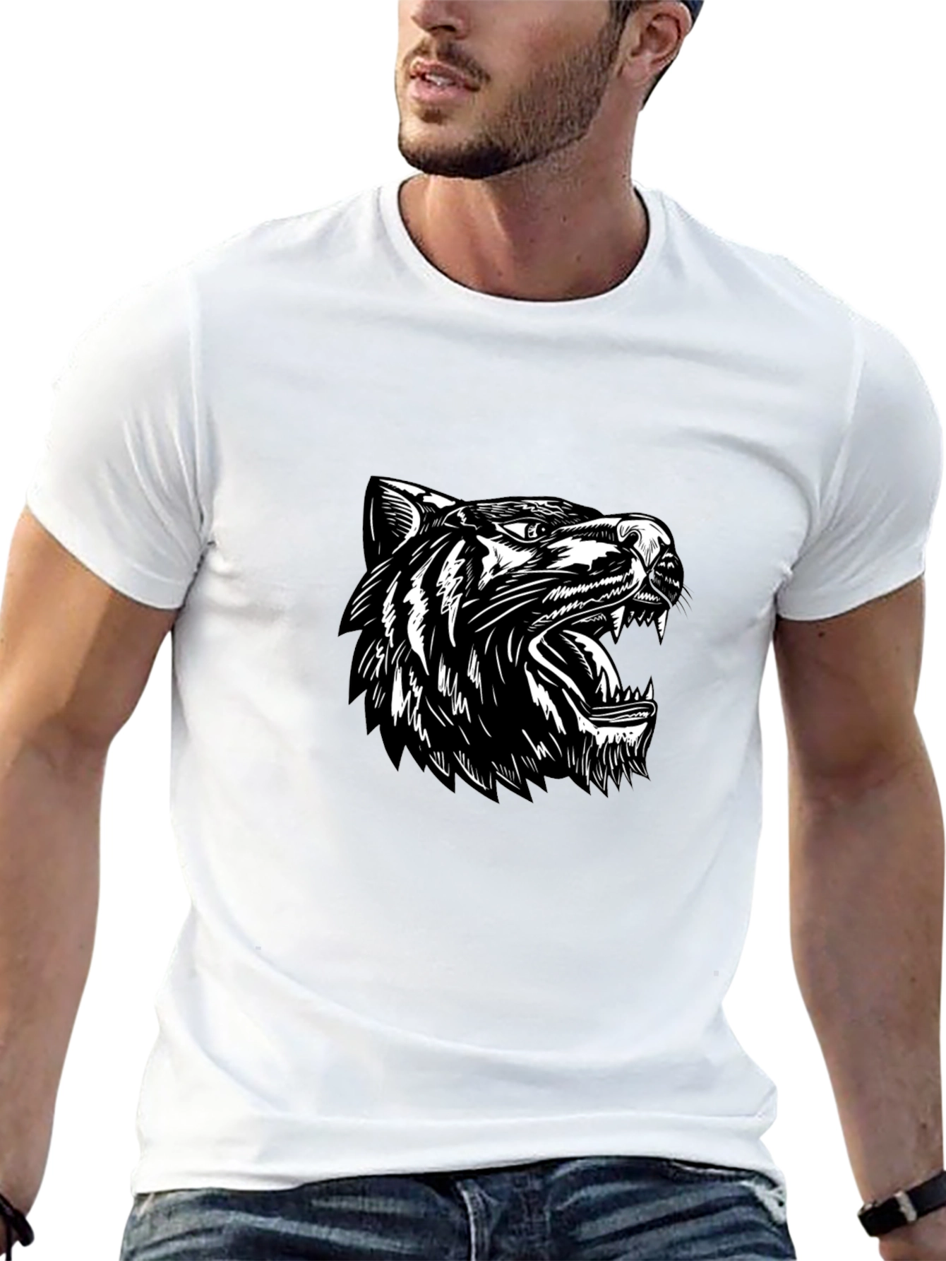Black Tiger Graphic Tee