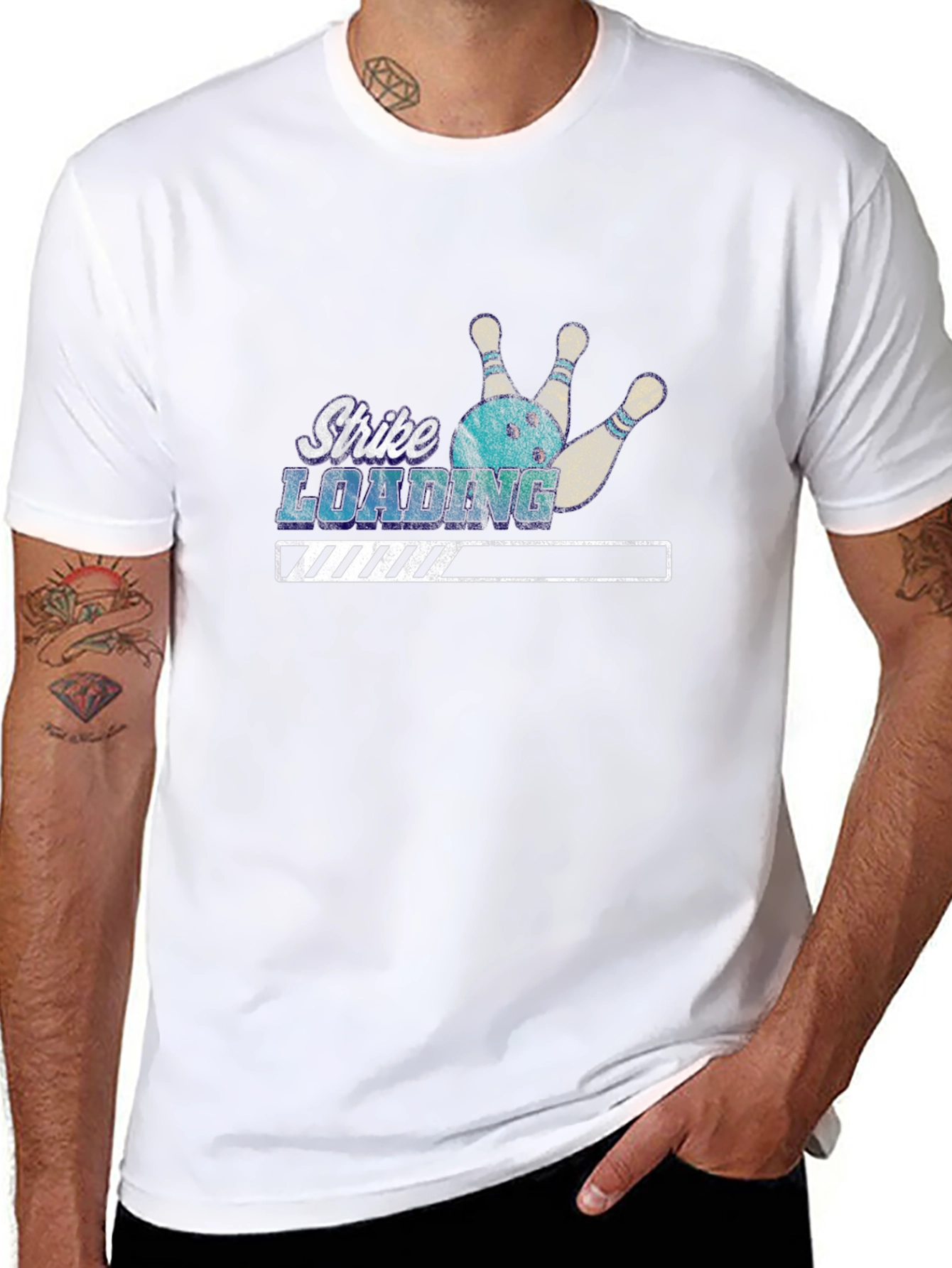 Strike Loading Bowling T-Shirt - Black