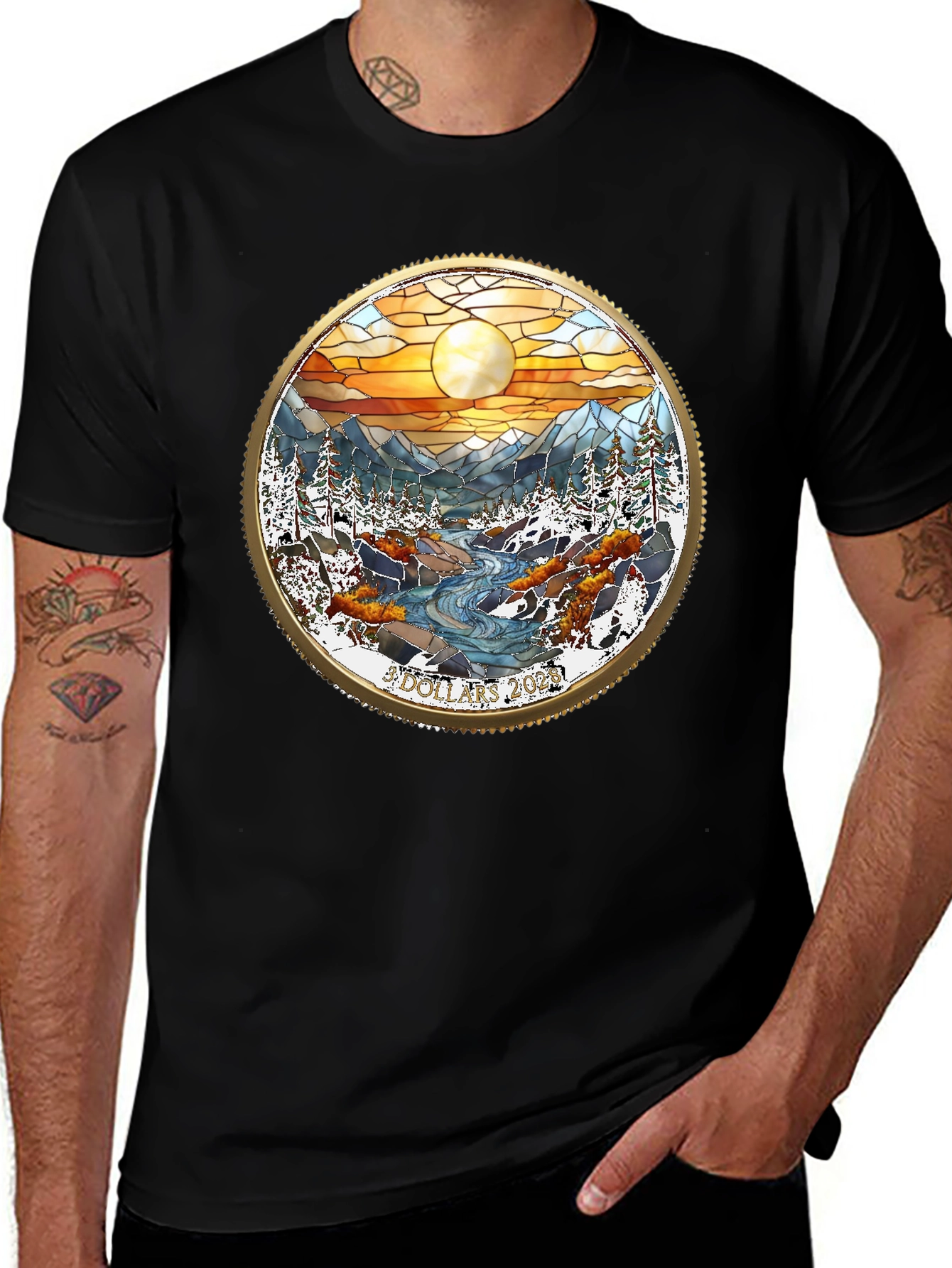 Mountain Scene Graphic T-Shirt