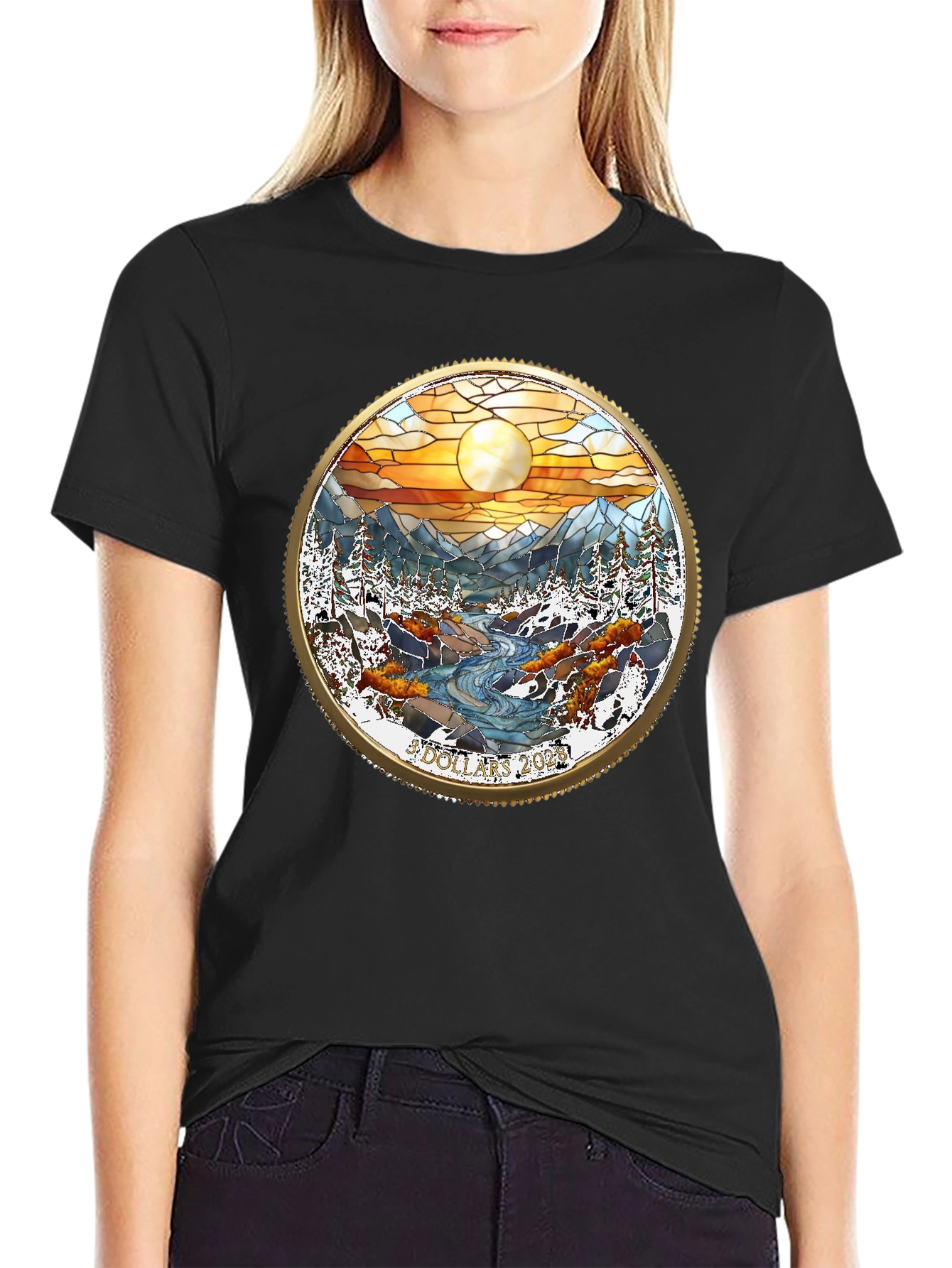 Mountain Scene Graphic T-Shirt