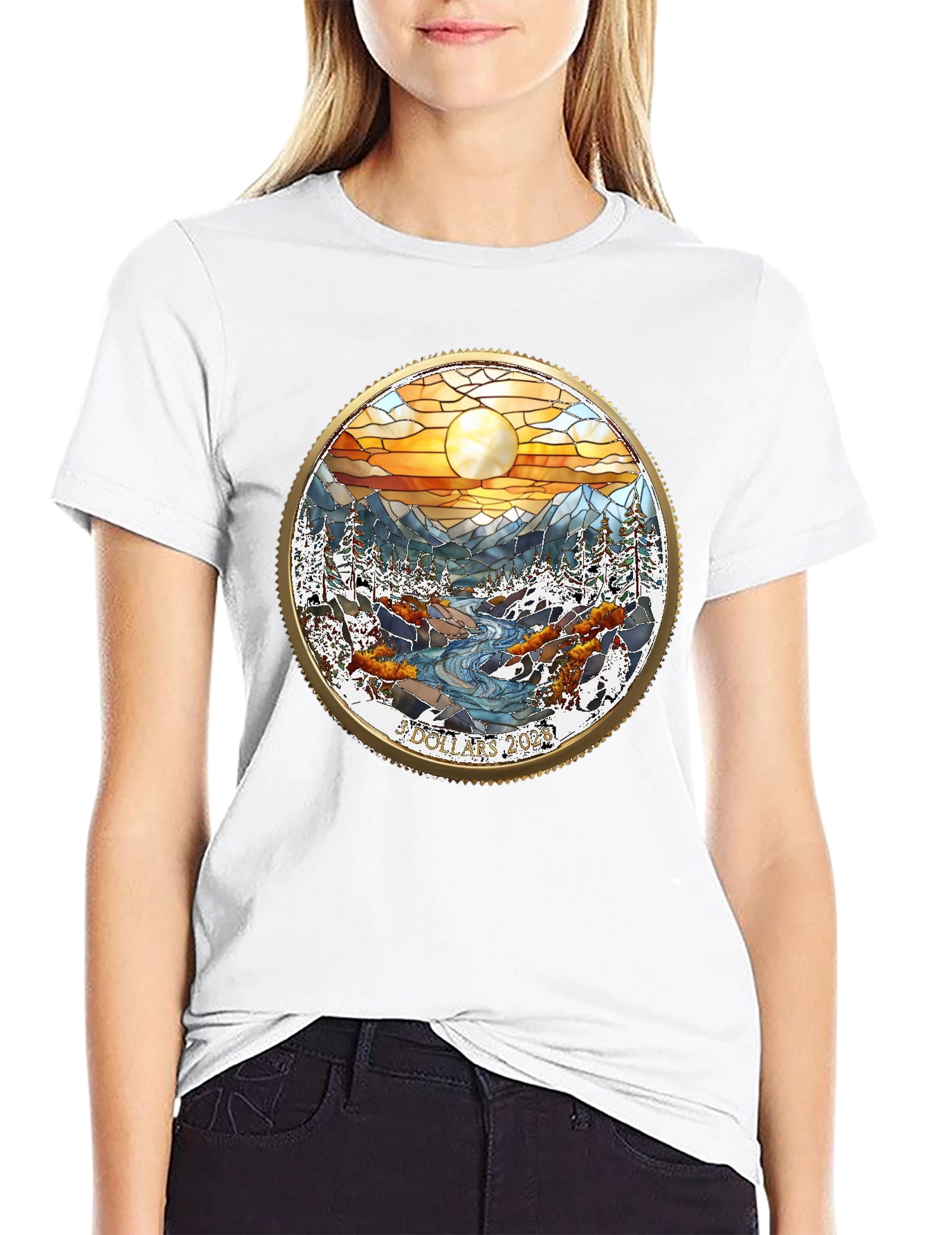 Mountain Scene Graphic T-Shirt
