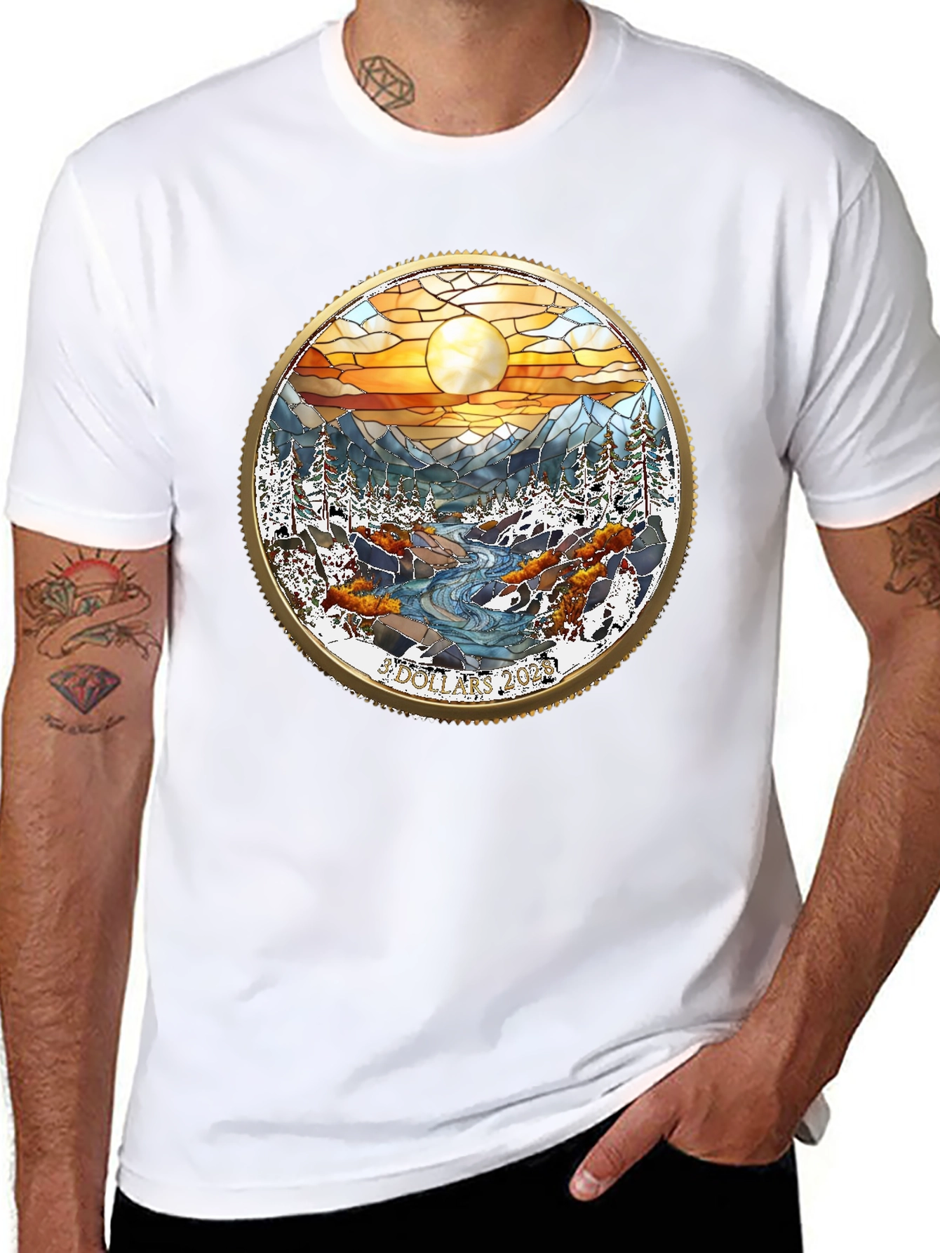 Mountain Scene Graphic T-Shirt
