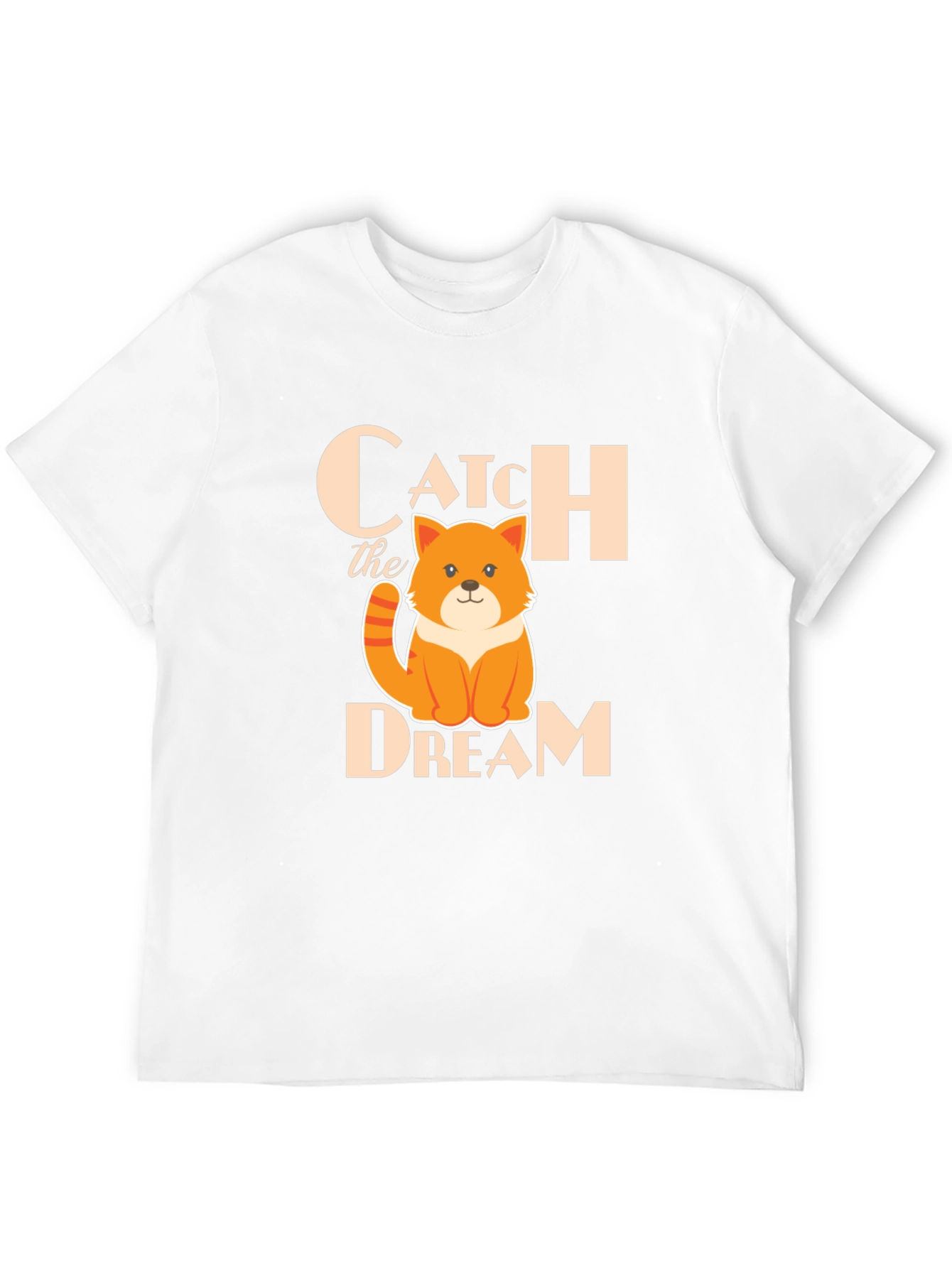 Catch the Dream Graphic T-Shirt - Novelty Kitten Tee