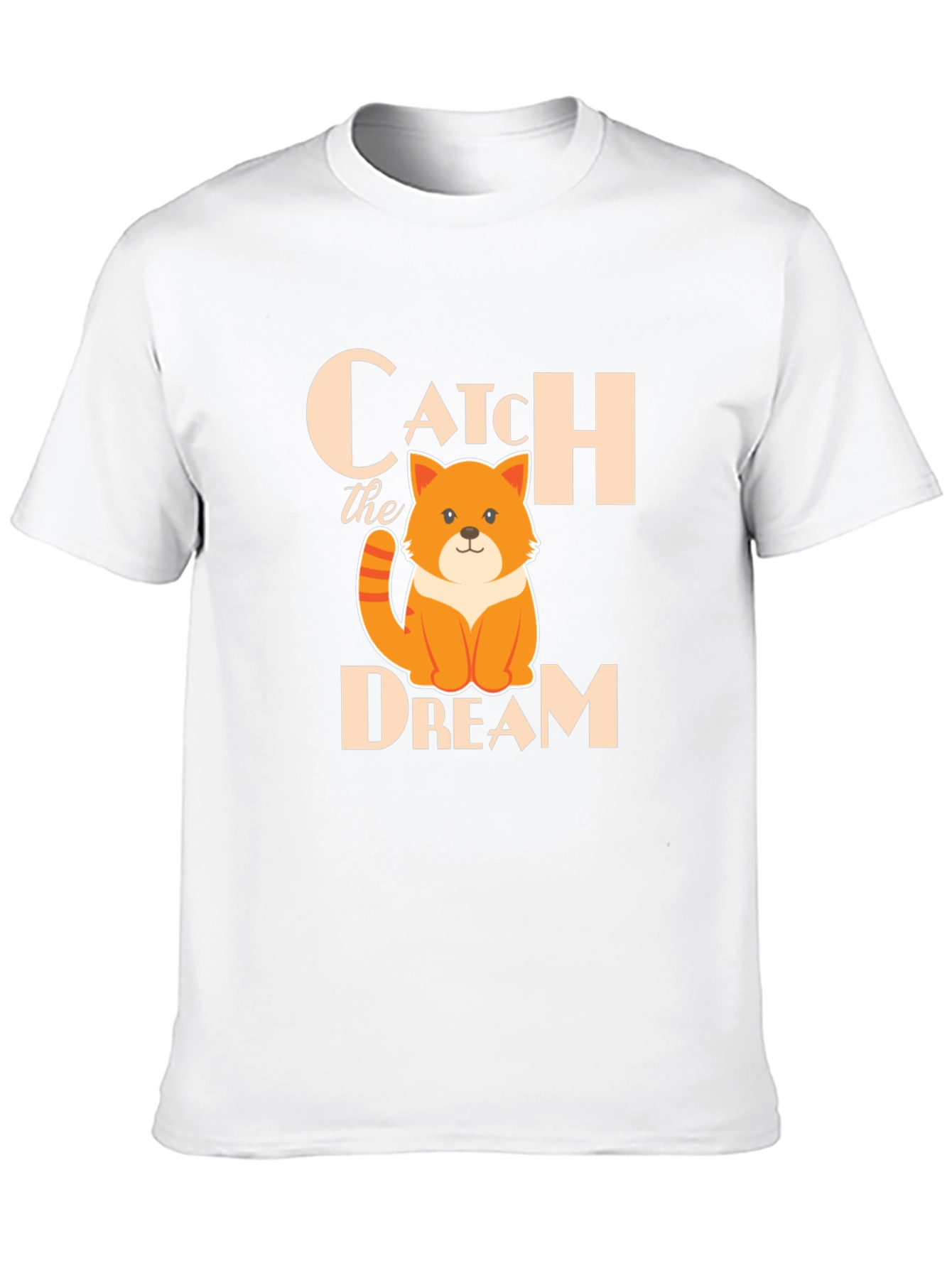 Catch the Dream Graphic T-Shirt - Novelty Kitten Tee