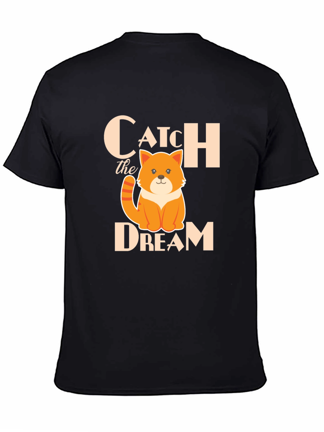 Catch the Dream Graphic T-Shirt - Novelty Kitten Tee