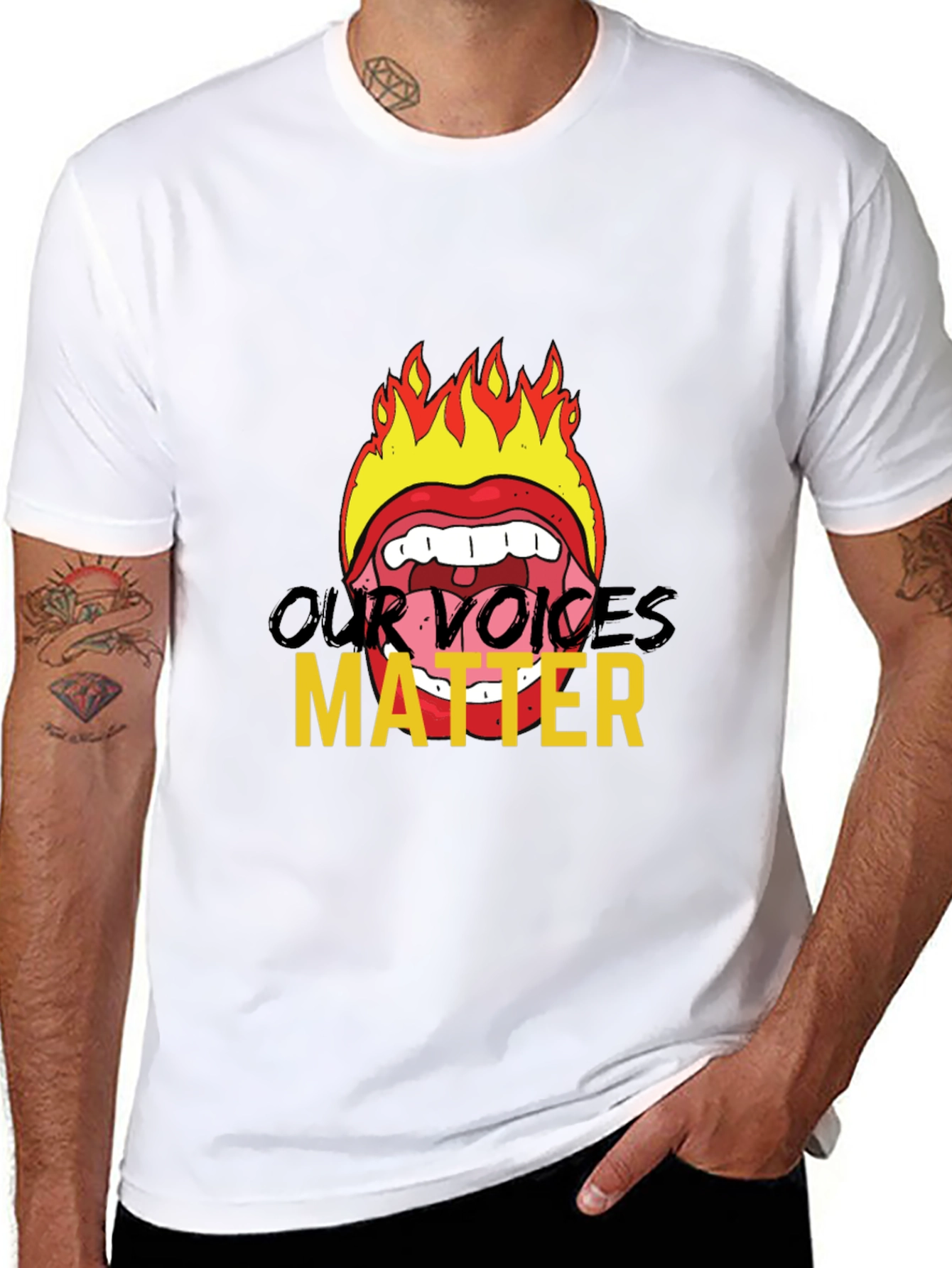 Fiery Voices Matter Graphic Tee