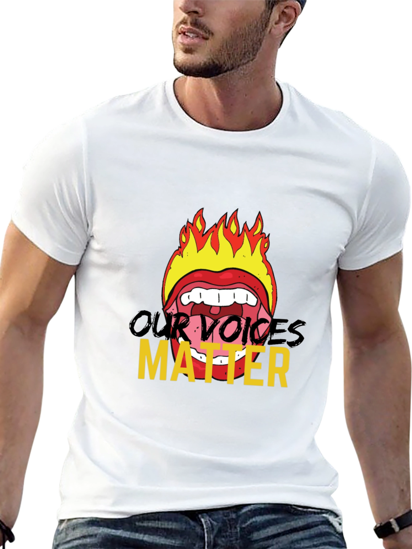 Fiery Voices Matter Graphic Tee