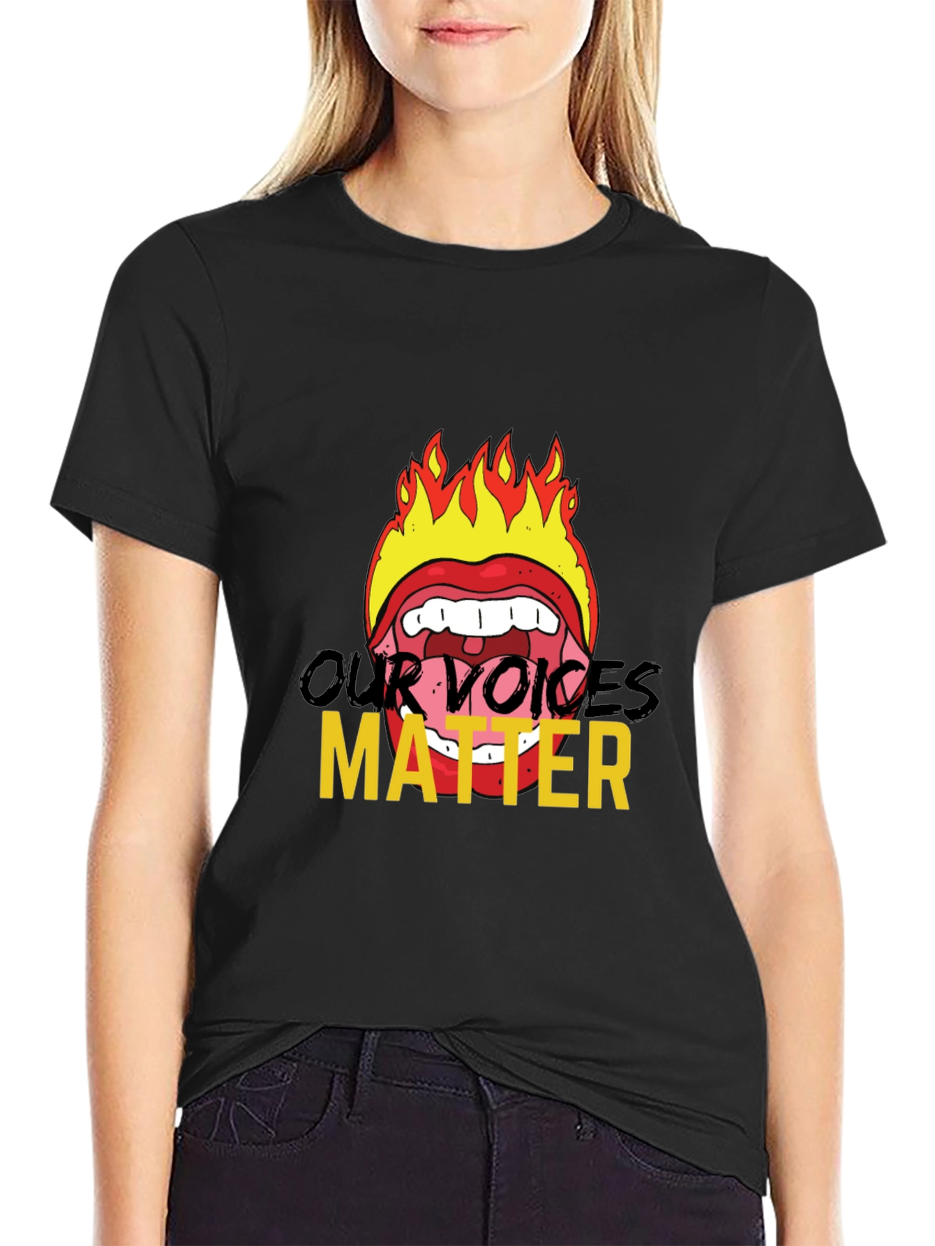 Fiery Voices Matter Graphic Tee