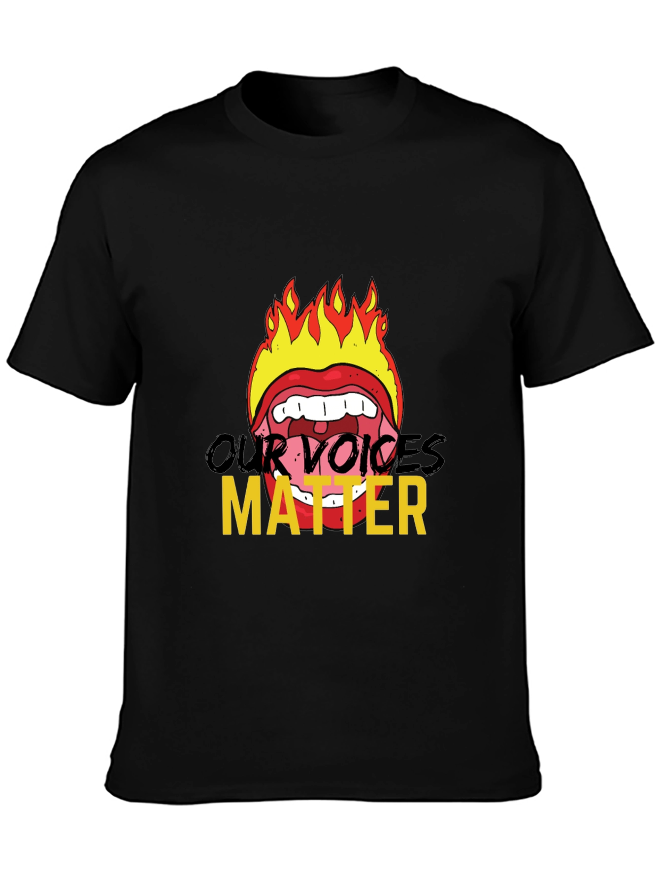 Fiery Voices Matter Graphic Tee