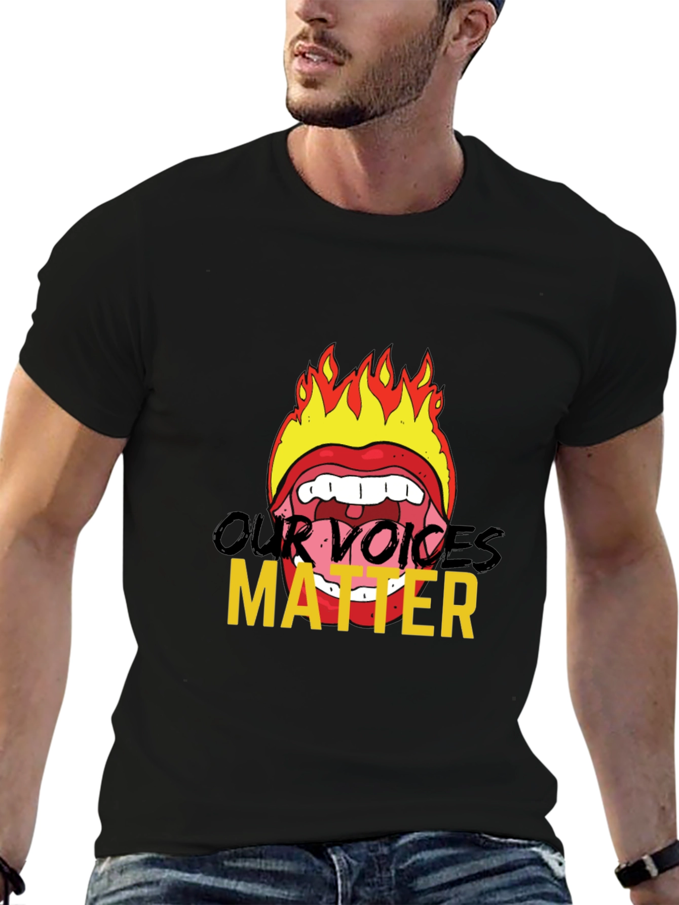 Fiery Voices Matter Graphic Tee