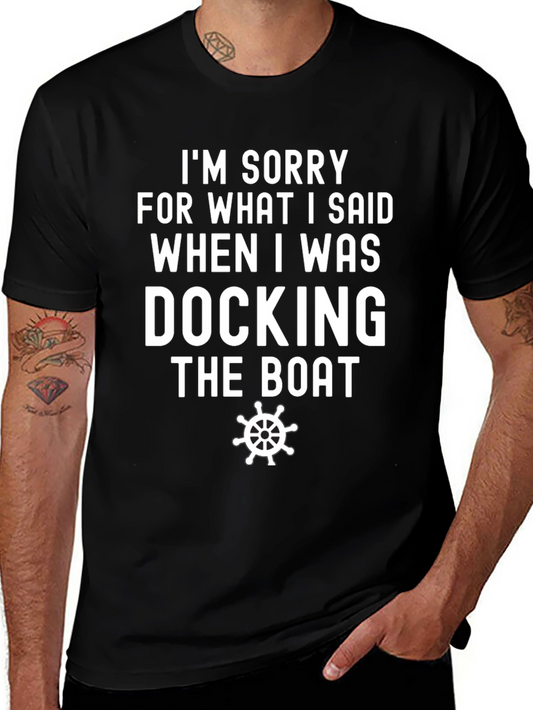 Docking the Boat T-Shirt Funny Boating Tee