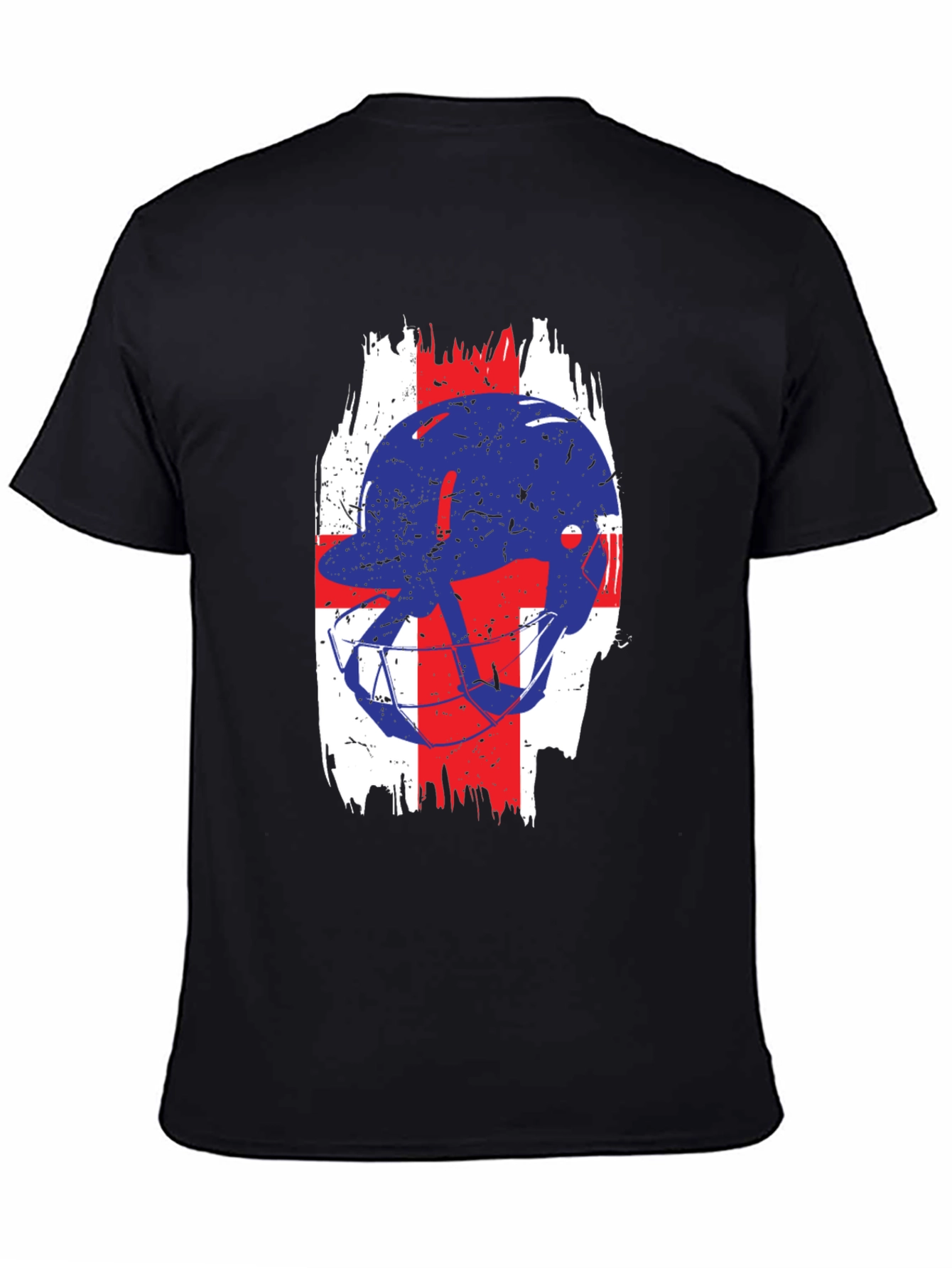 Football Helmet England Flag T-Shirt