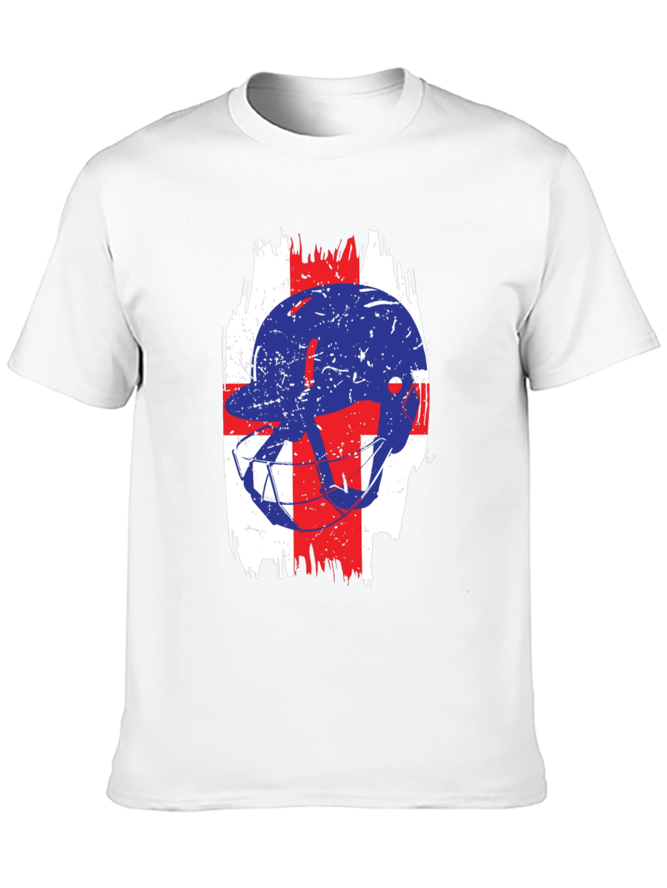 Football Helmet England Flag T-Shirt