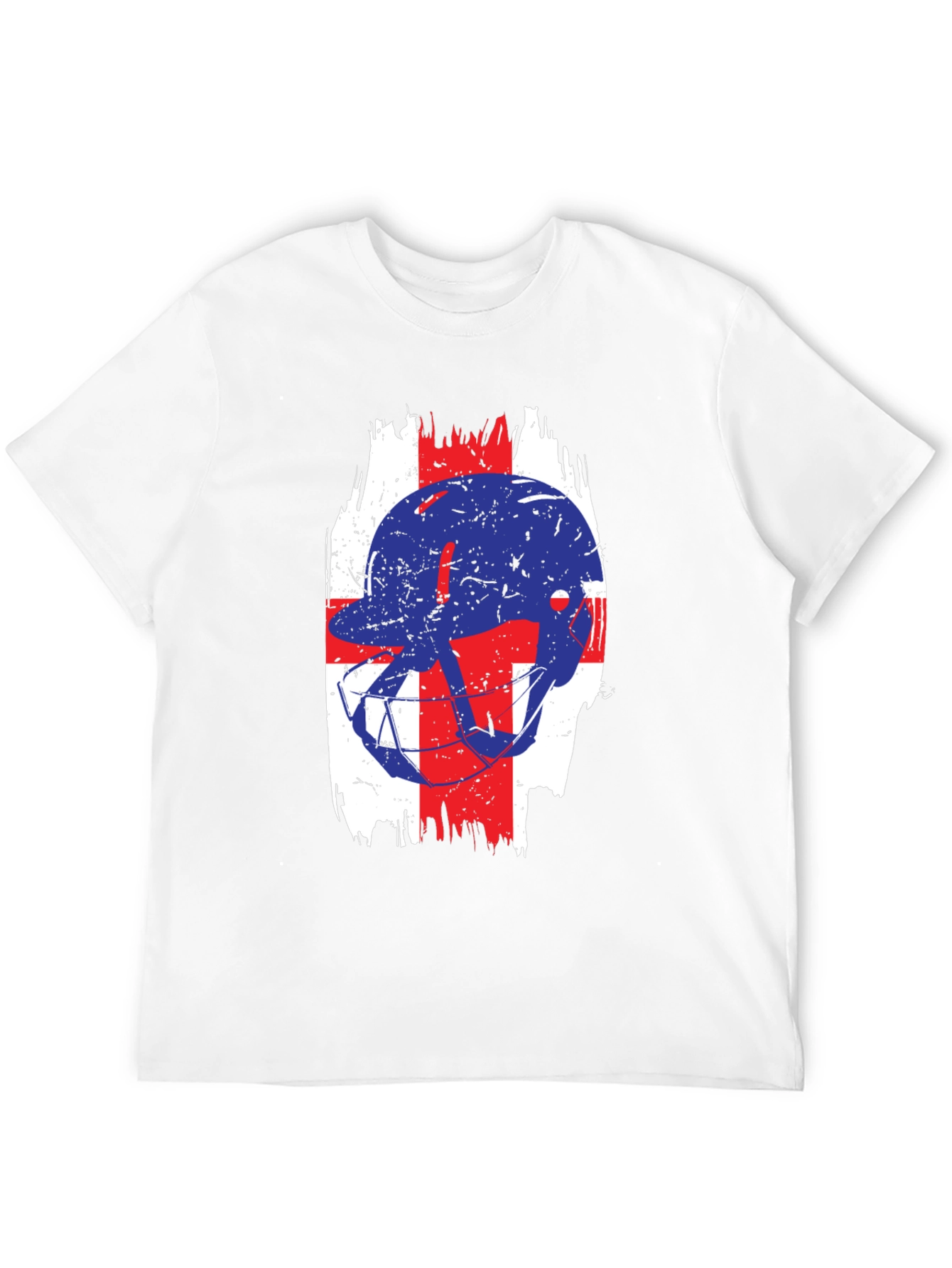 Football Helmet England Flag T-Shirt