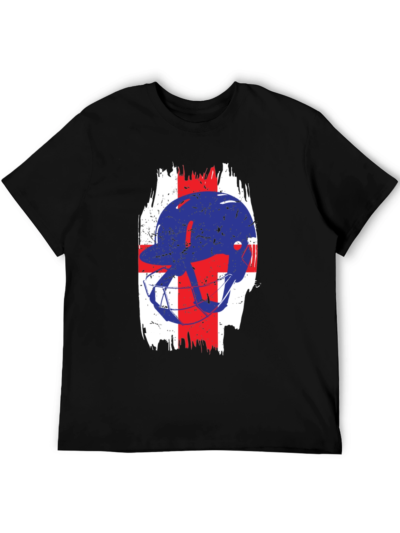 Football Helmet England Flag T-Shirt