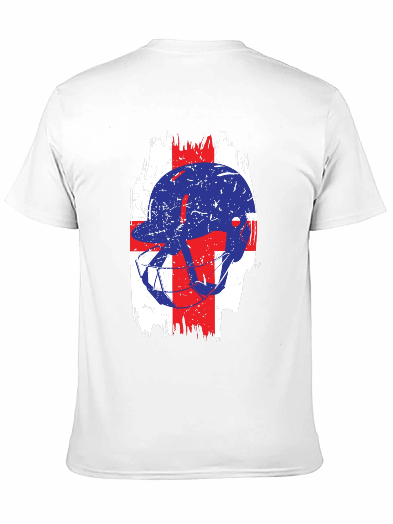 Football Helmet England Flag T-Shirt