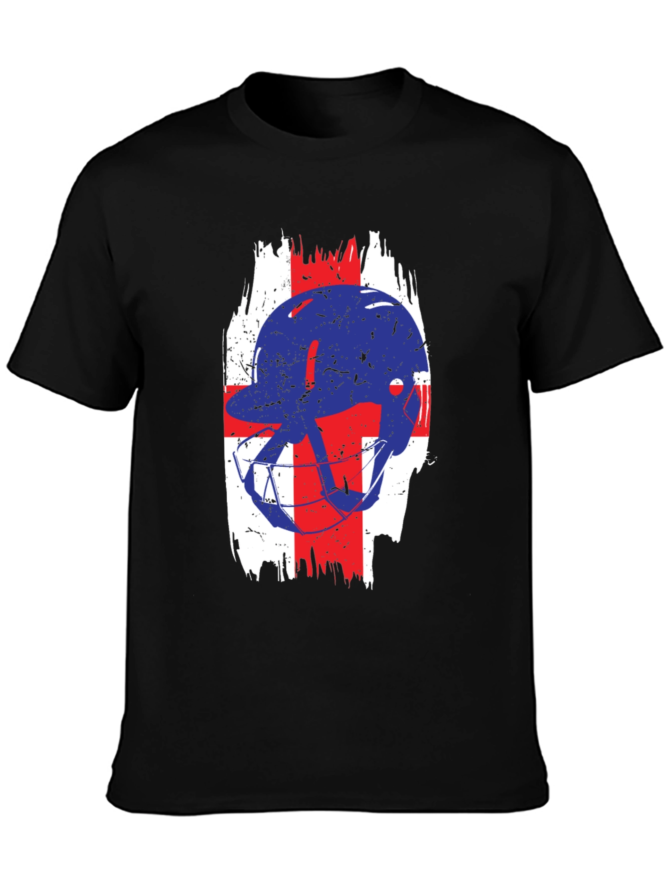 Football Helmet England Flag T-Shirt