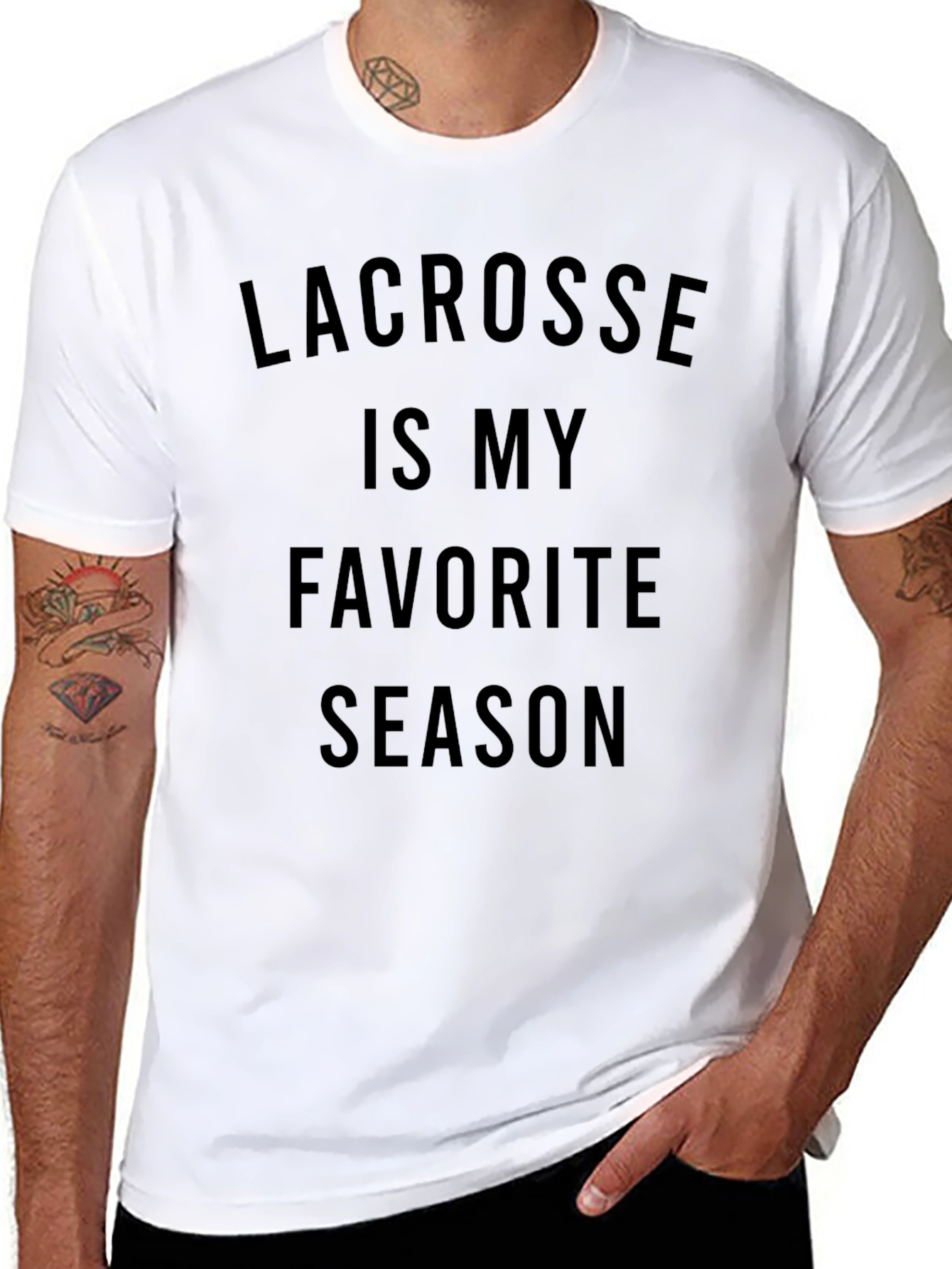 Lacrosse is My Favorite Season Graphic T-Shirt