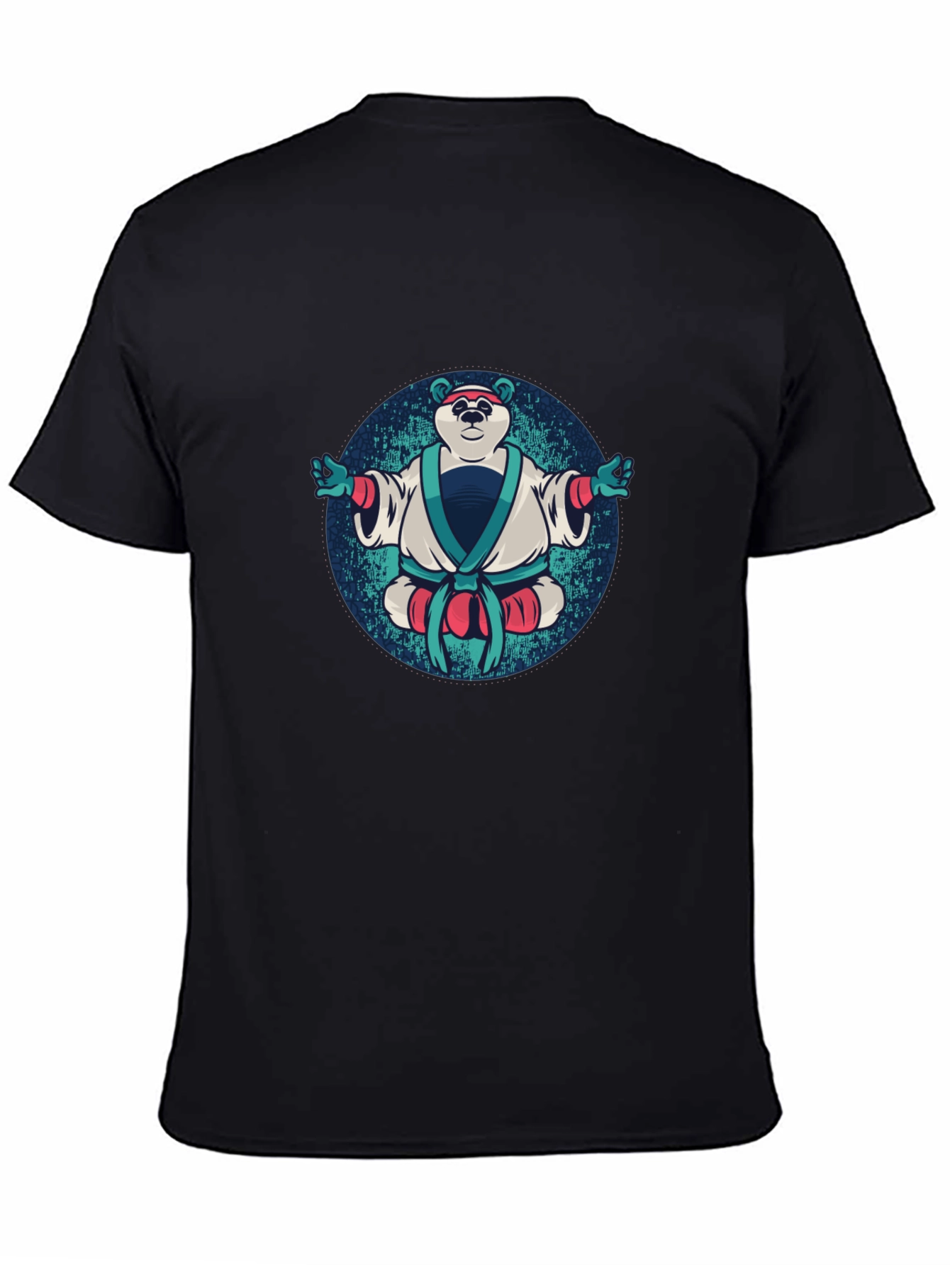 Zen Panda T-Shirt - Black Cotton Tee