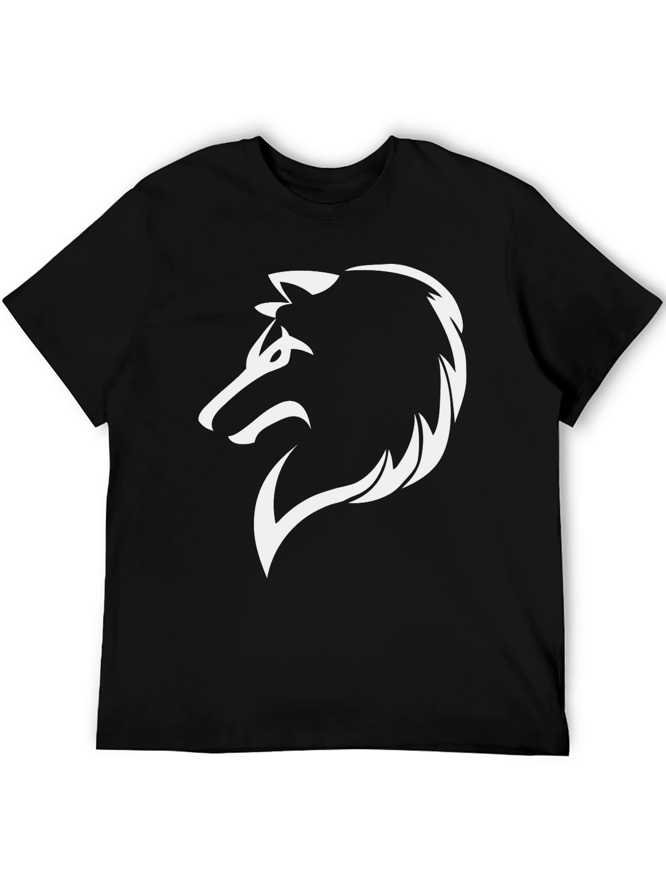 Wolf Graphic Tee - Bold Black T-Shirt