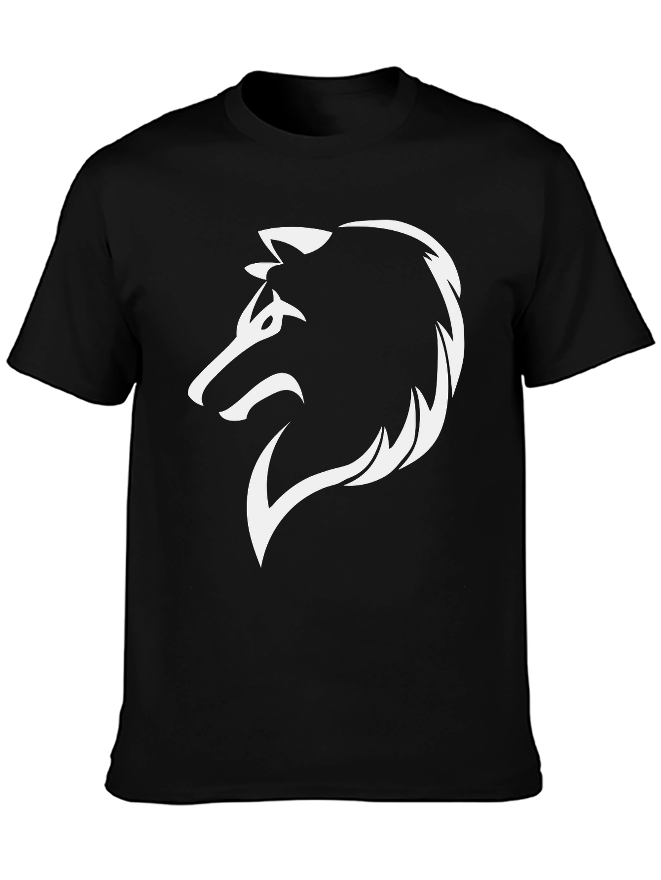 Wolf Graphic Tee - Bold Black T-Shirt