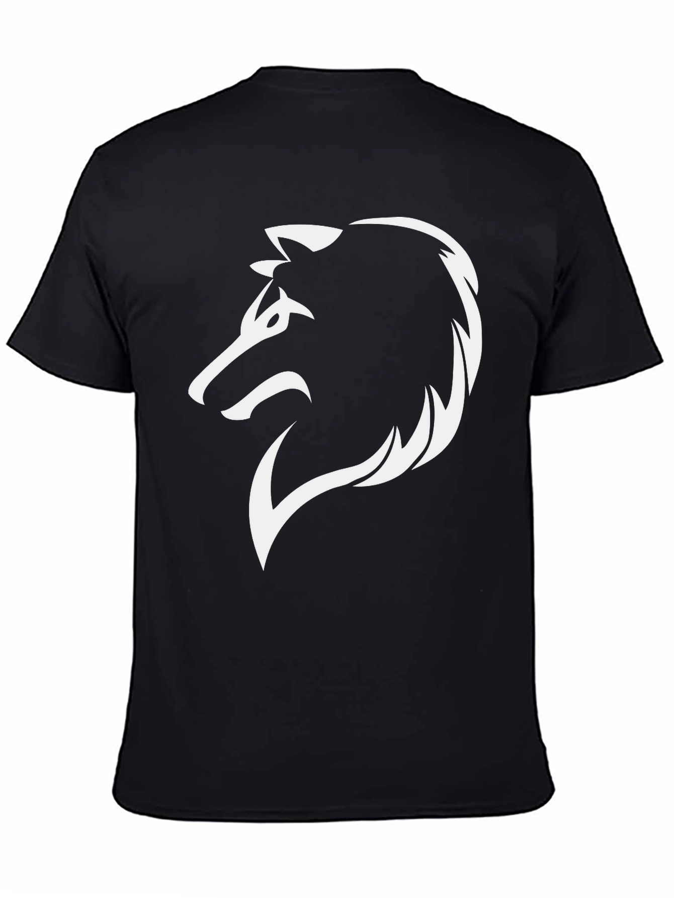 Wolf Graphic Tee - Bold Black T-Shirt