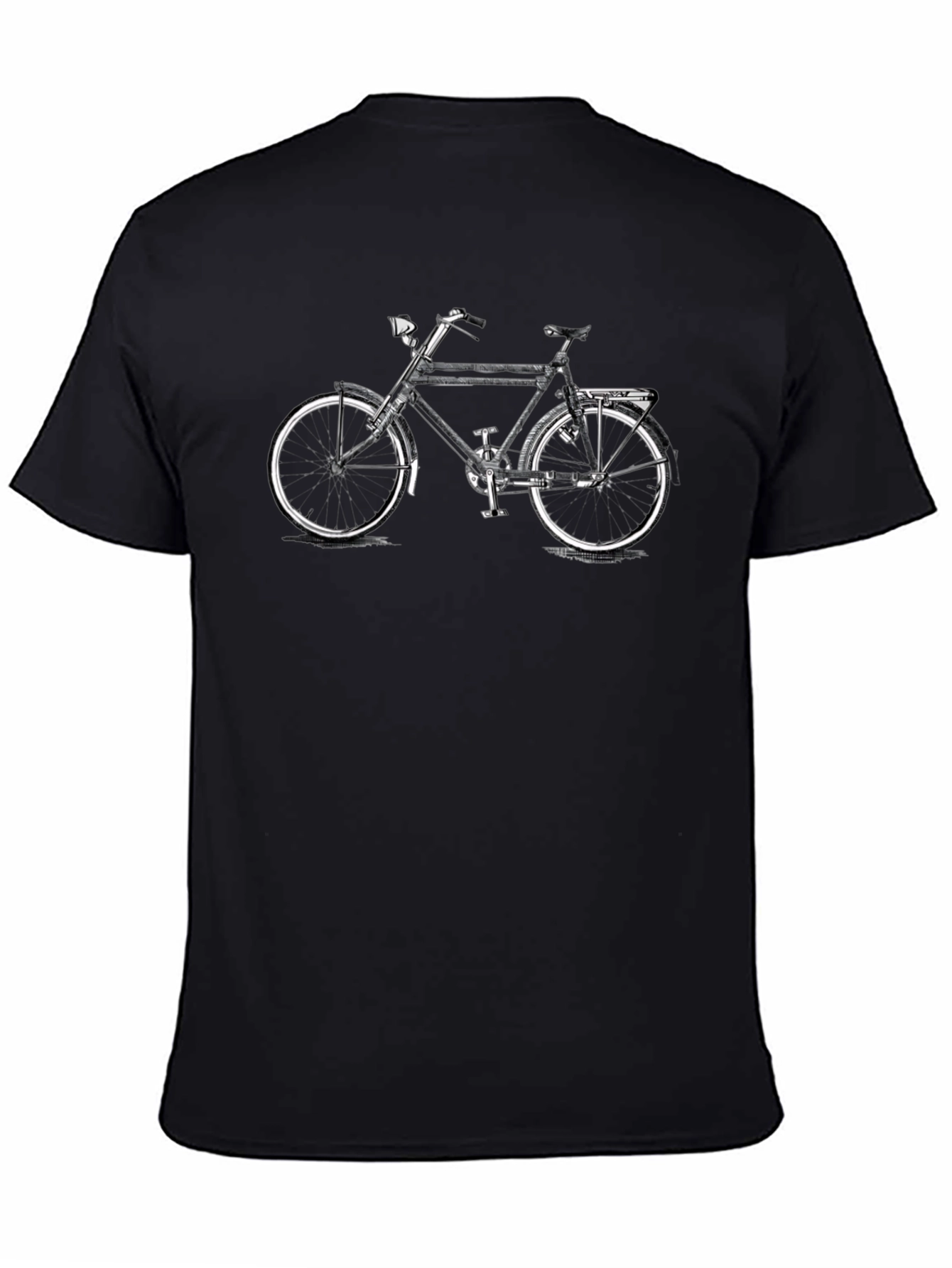 Classic Bicycle Graphic T-Shirt - Black