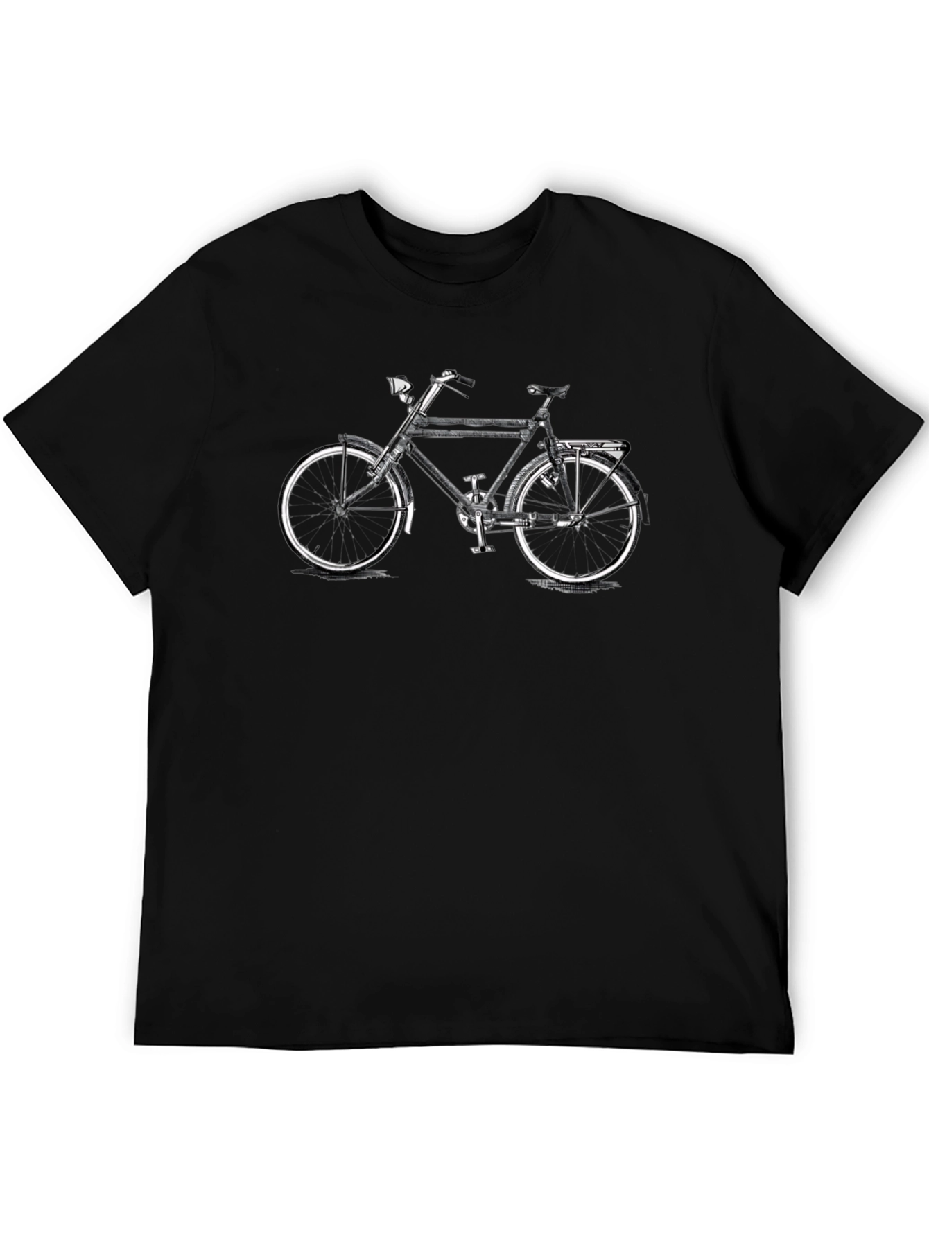 Classic Bicycle Graphic T-Shirt - Black