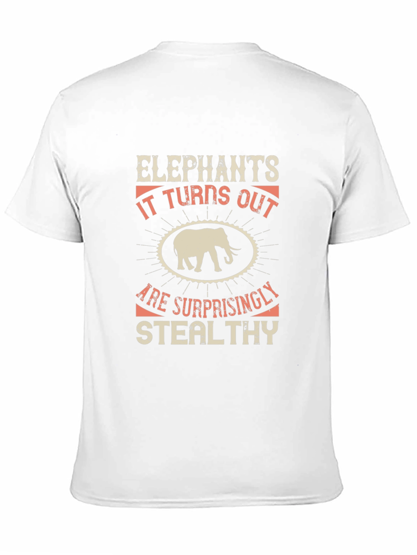 Elephant Stealthy T-Shirt - Mens Graphic Tee