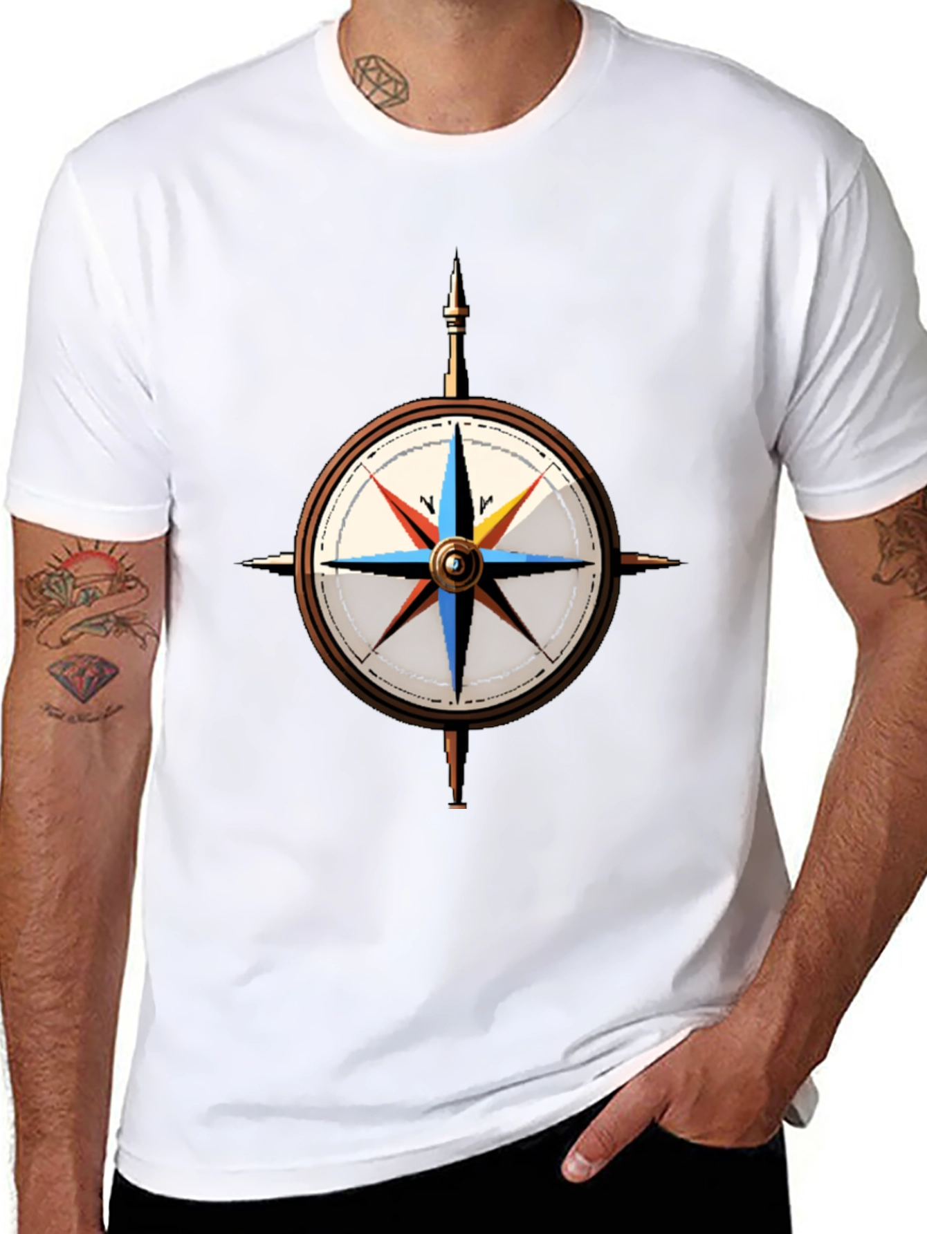 Compass Rose Graphic T-Shirt