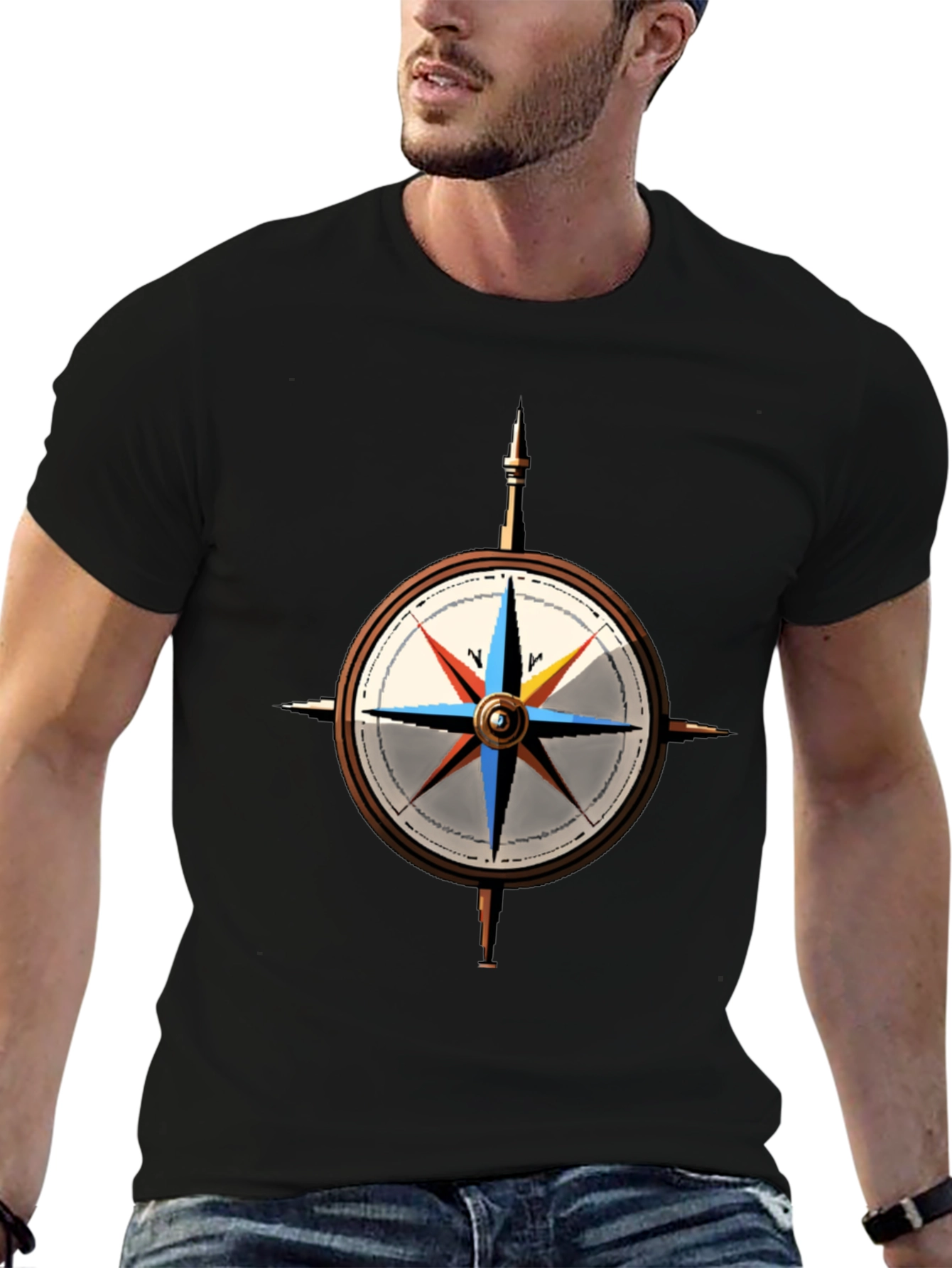 Compass Rose Graphic T-Shirt