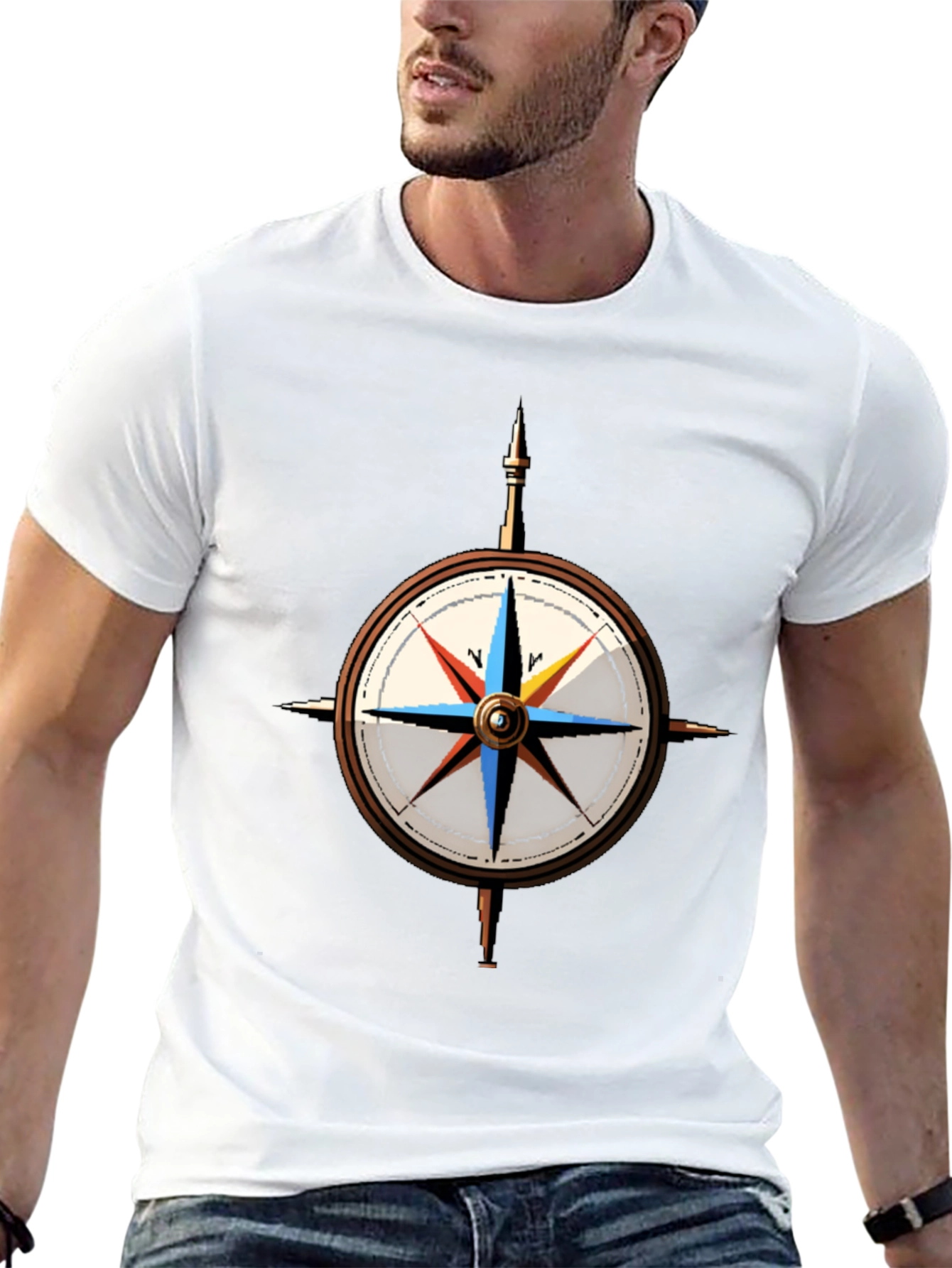 Compass Rose Graphic T-Shirt