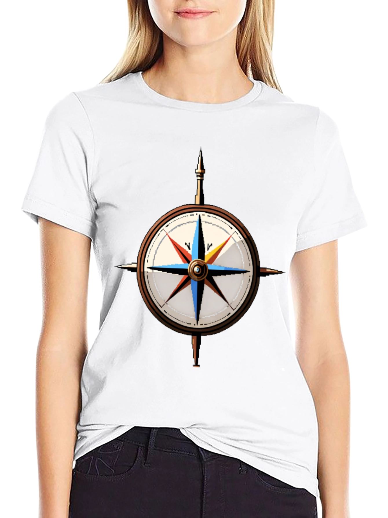 Compass Rose Graphic T-Shirt